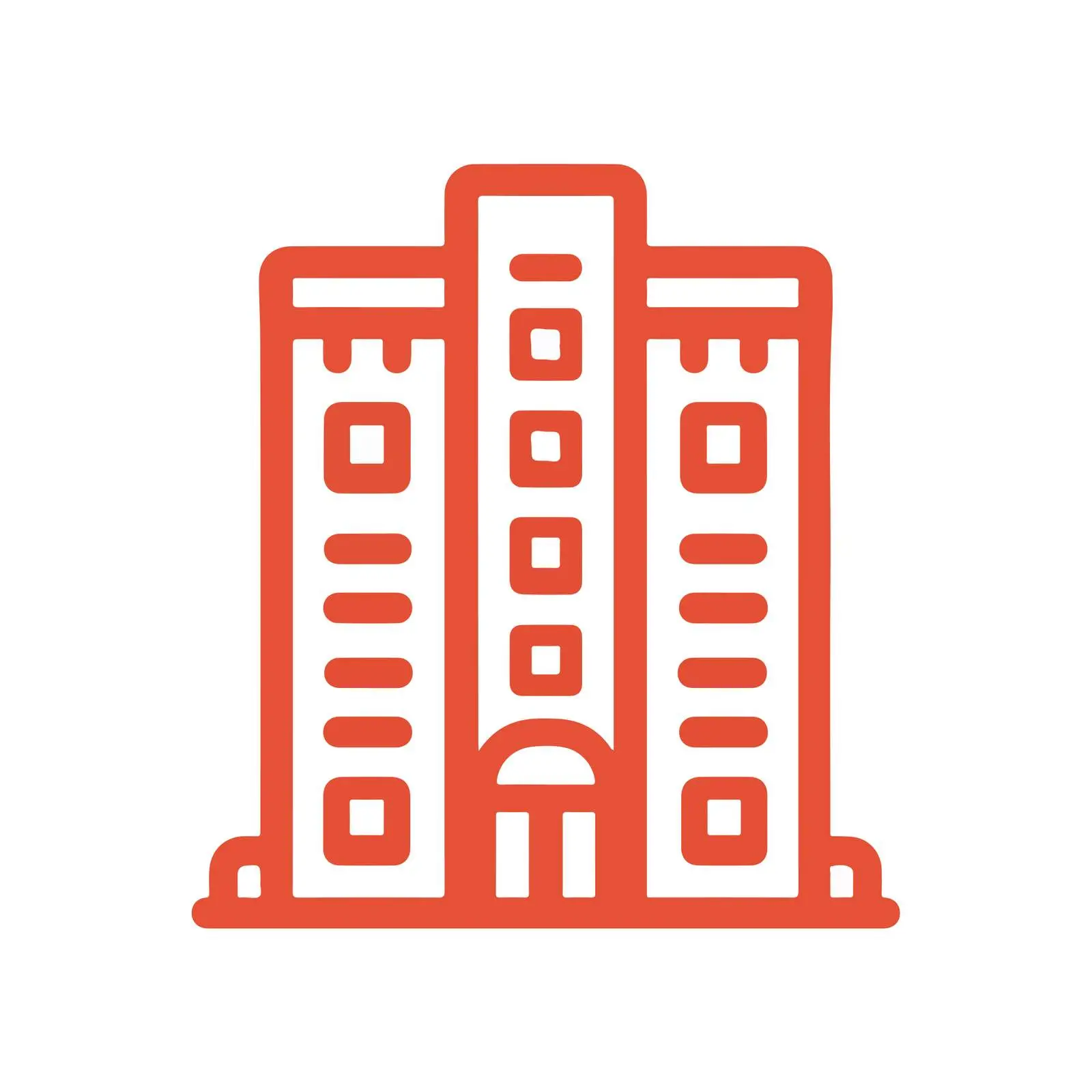 Minimalistic Hotel Icon — free download from Dotvec