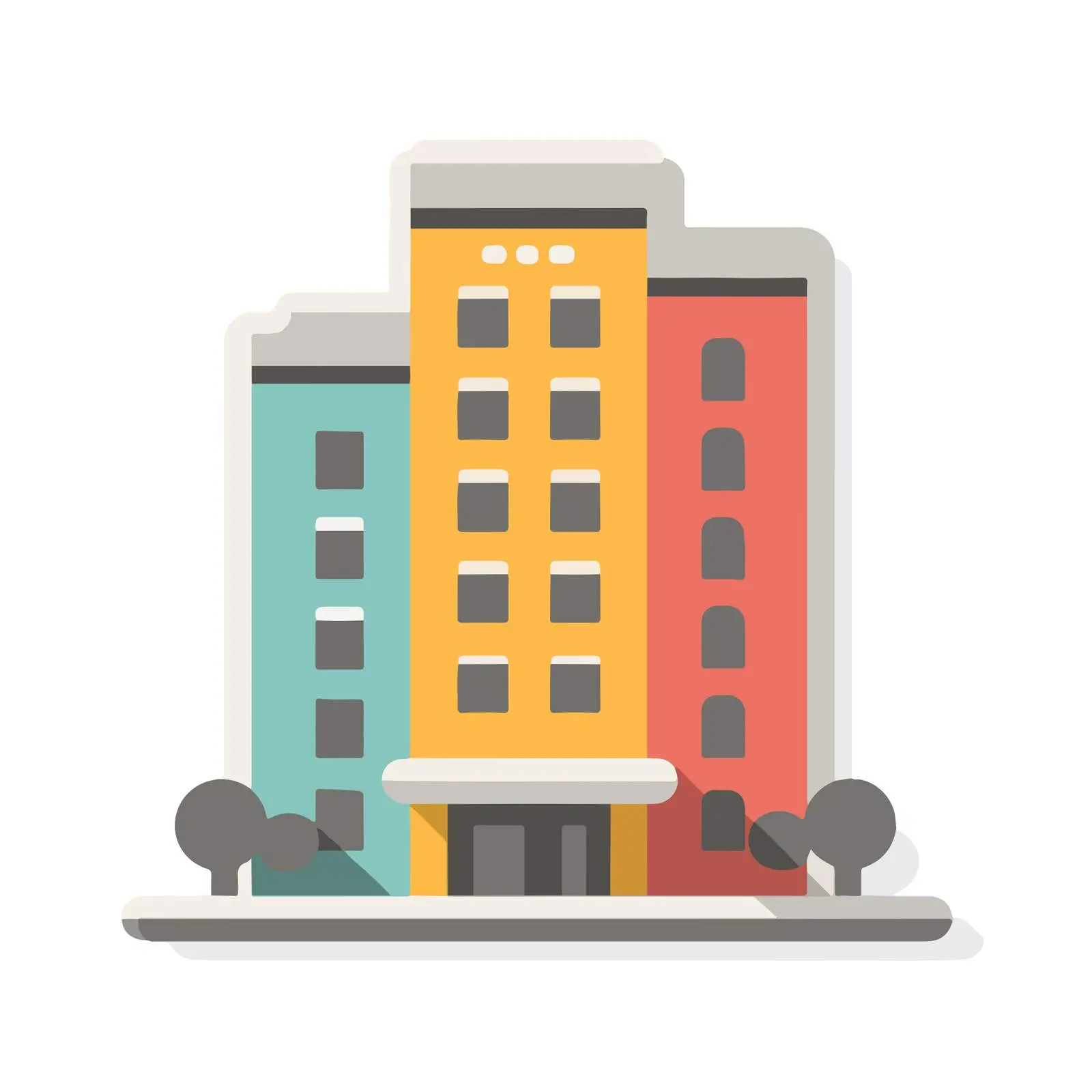 Minimalist Hotel Icon — free download from Dotvec
