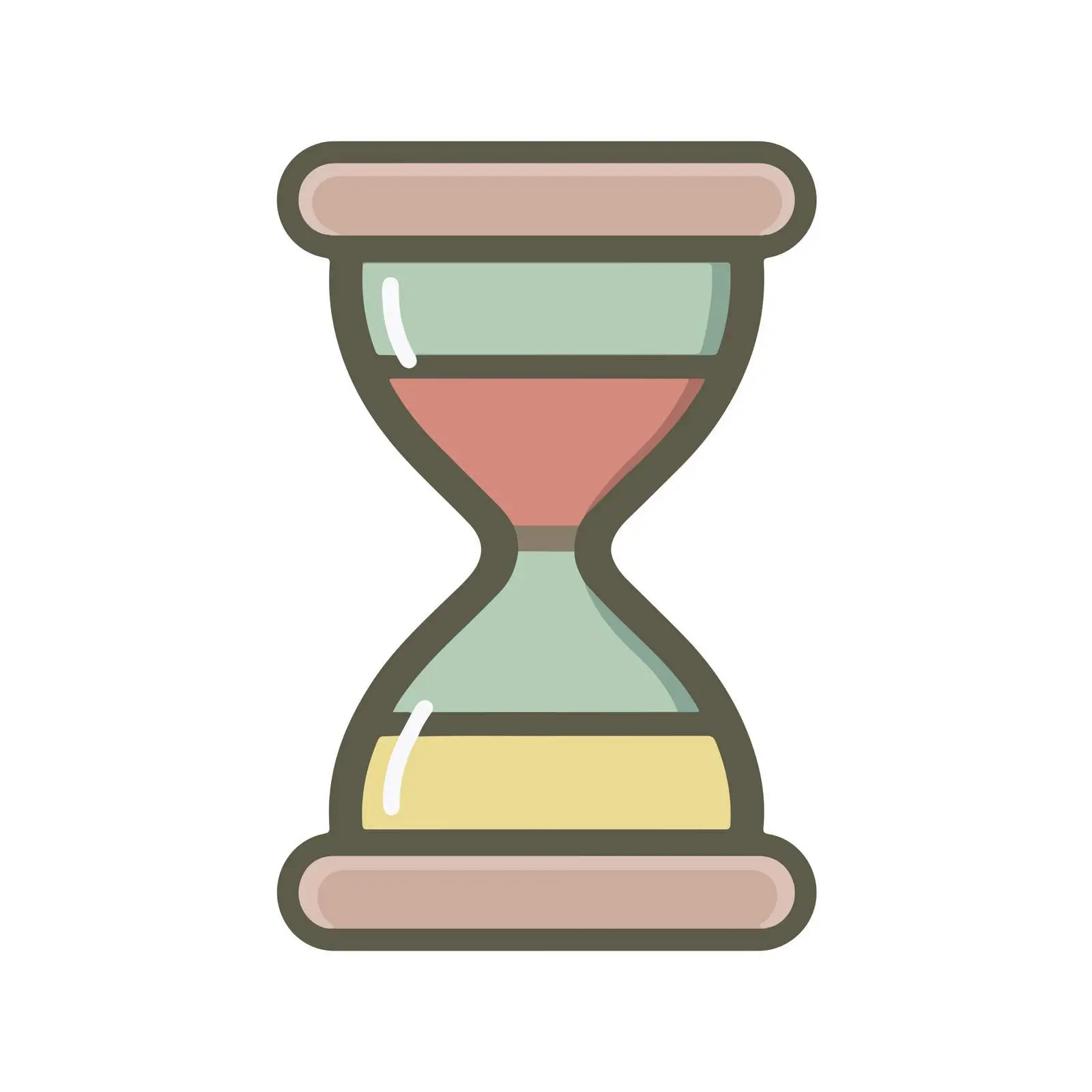 Minimalist Hourglass Icon — free download from Dotvec