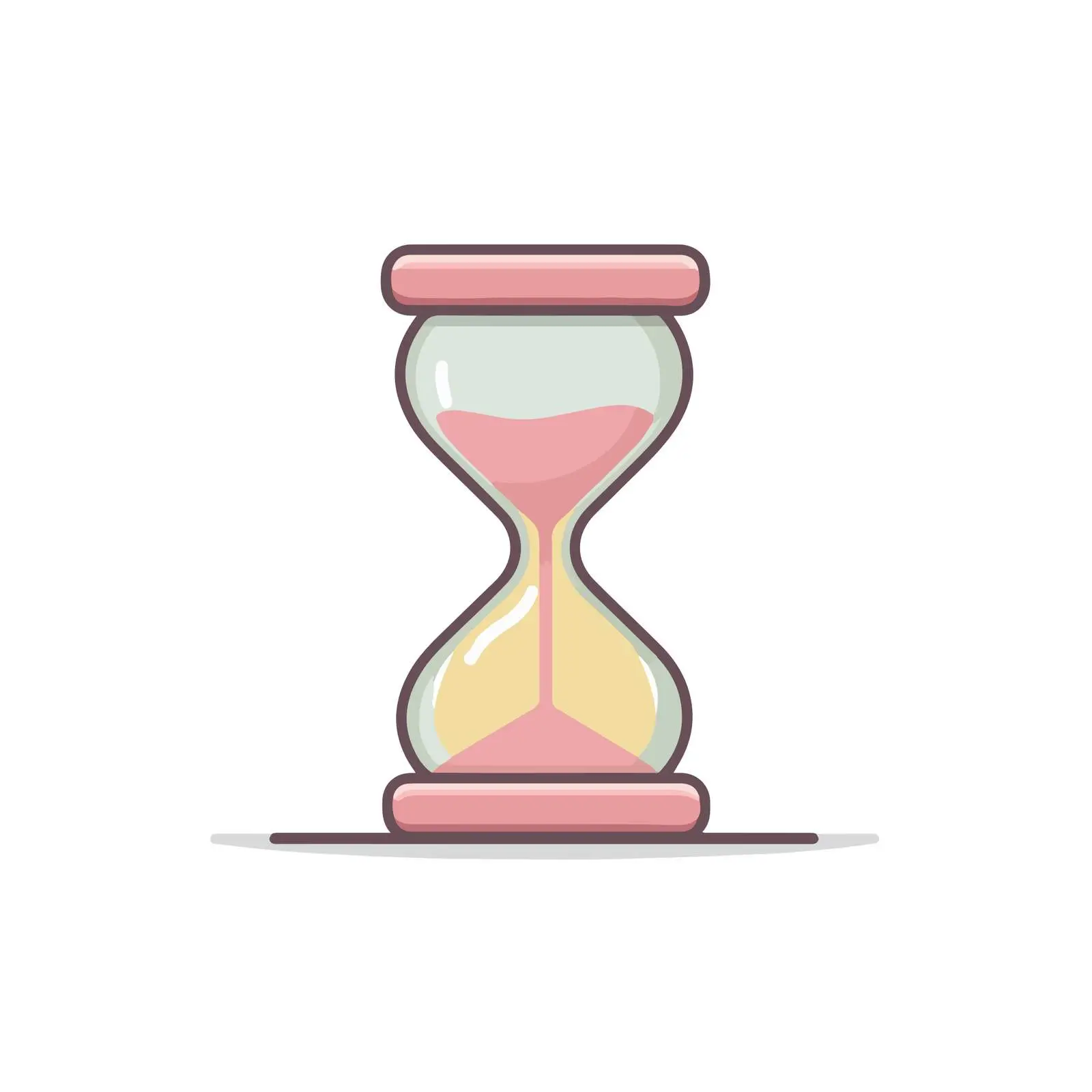Minimalist Hourglass Icon — free download from Dotvec