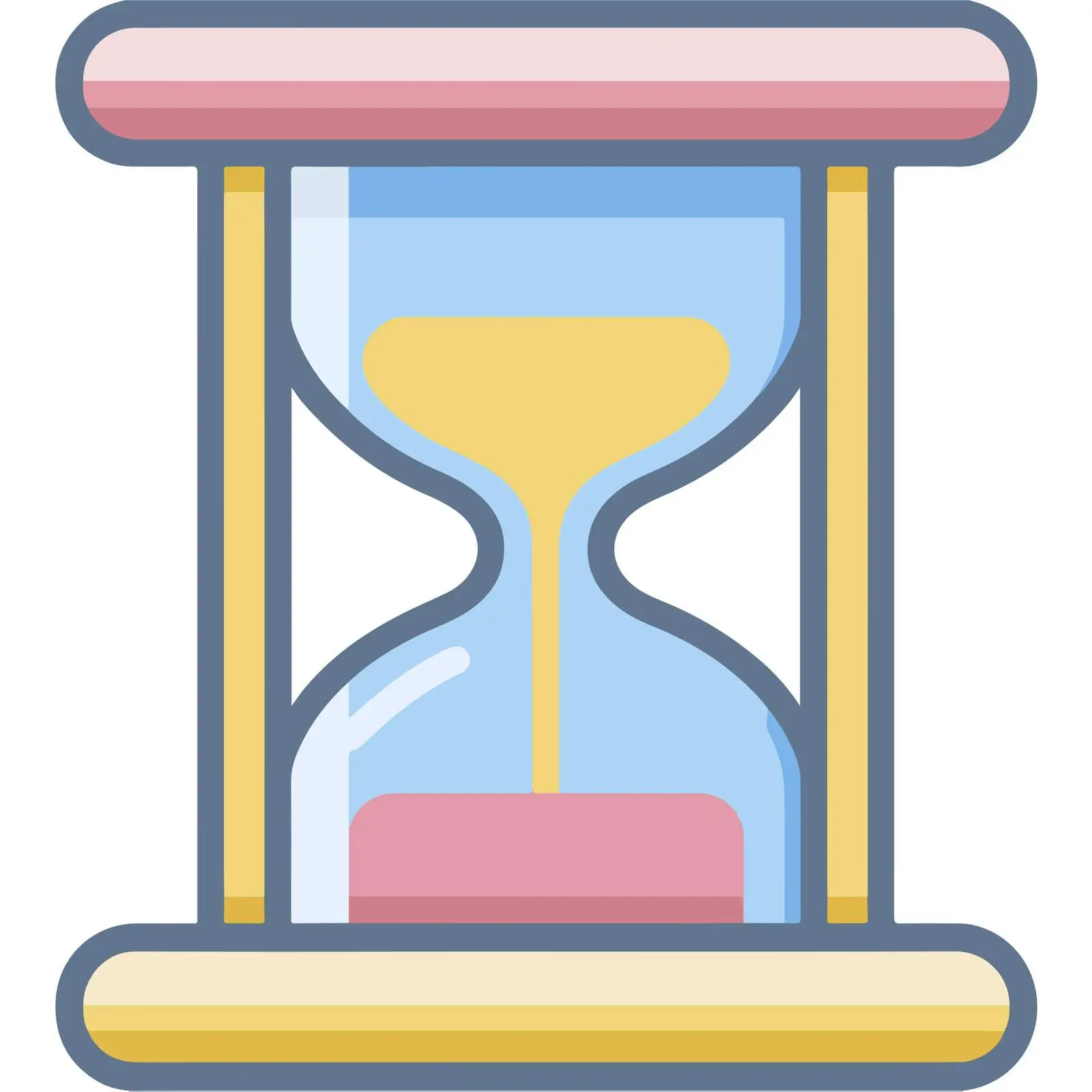 Minimal Hourglass Icon Design — free download from Dotvec