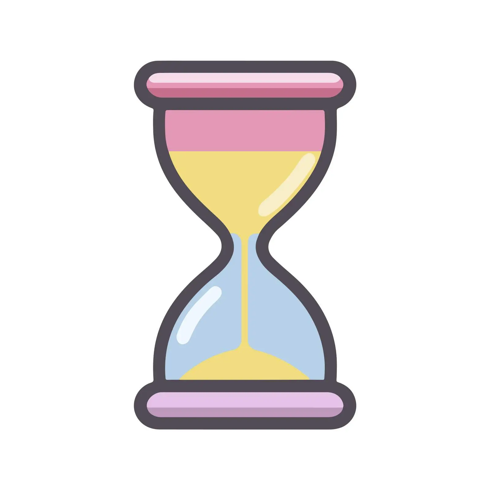 Minimal Hourglass Icon — free download from Dotvec