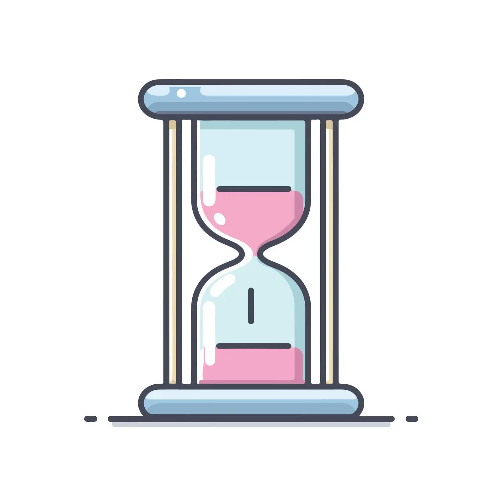 Minimal Hourglass Icon — free download from Dotvec