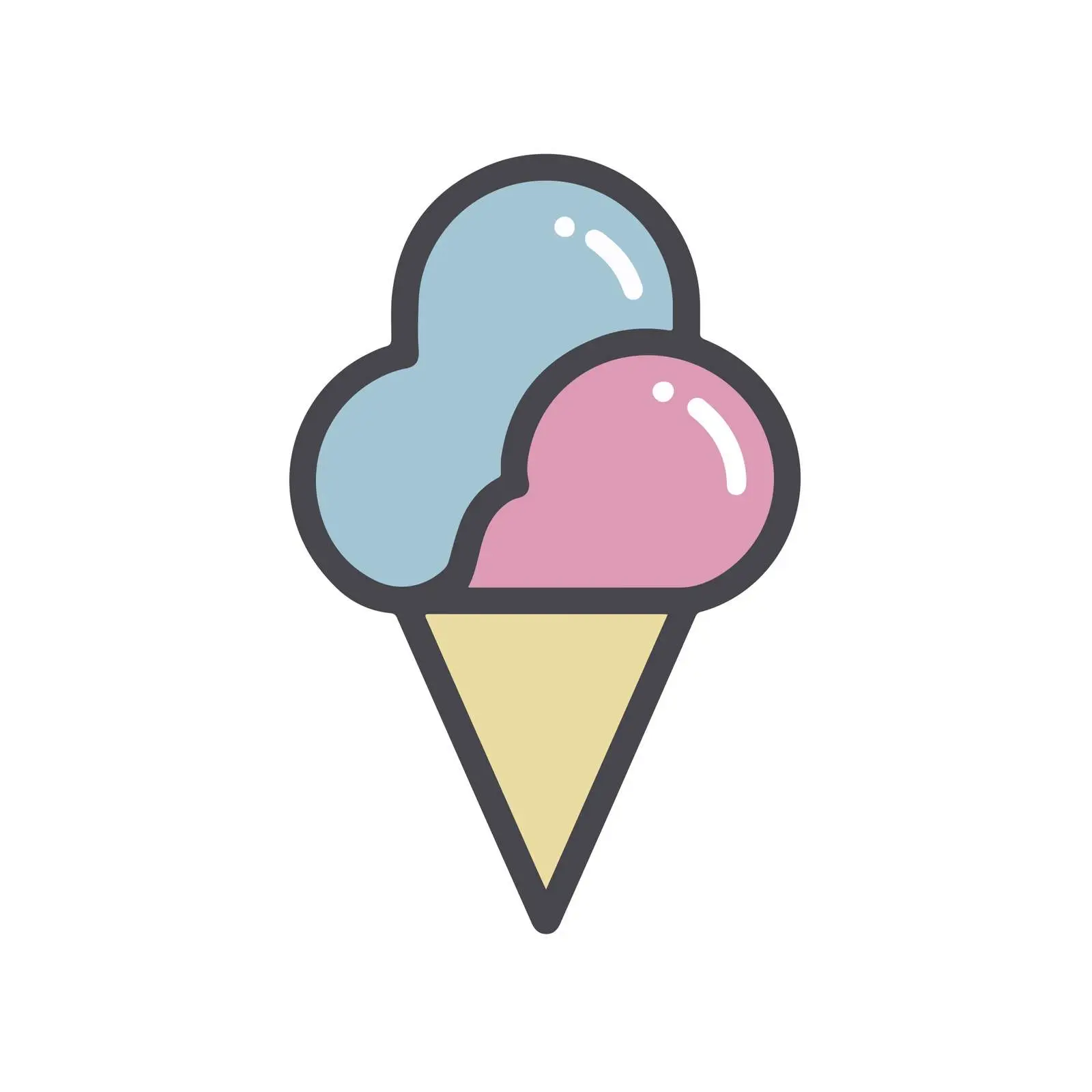 Ice Cream Pictogram Icon Design — free download from Dotvec