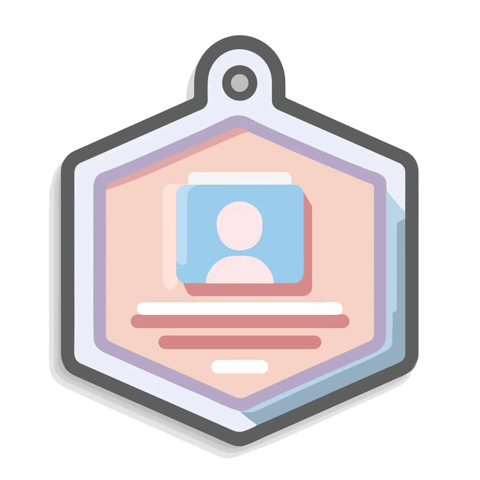 Minimalist ID Card Icon — free download from Dotvec