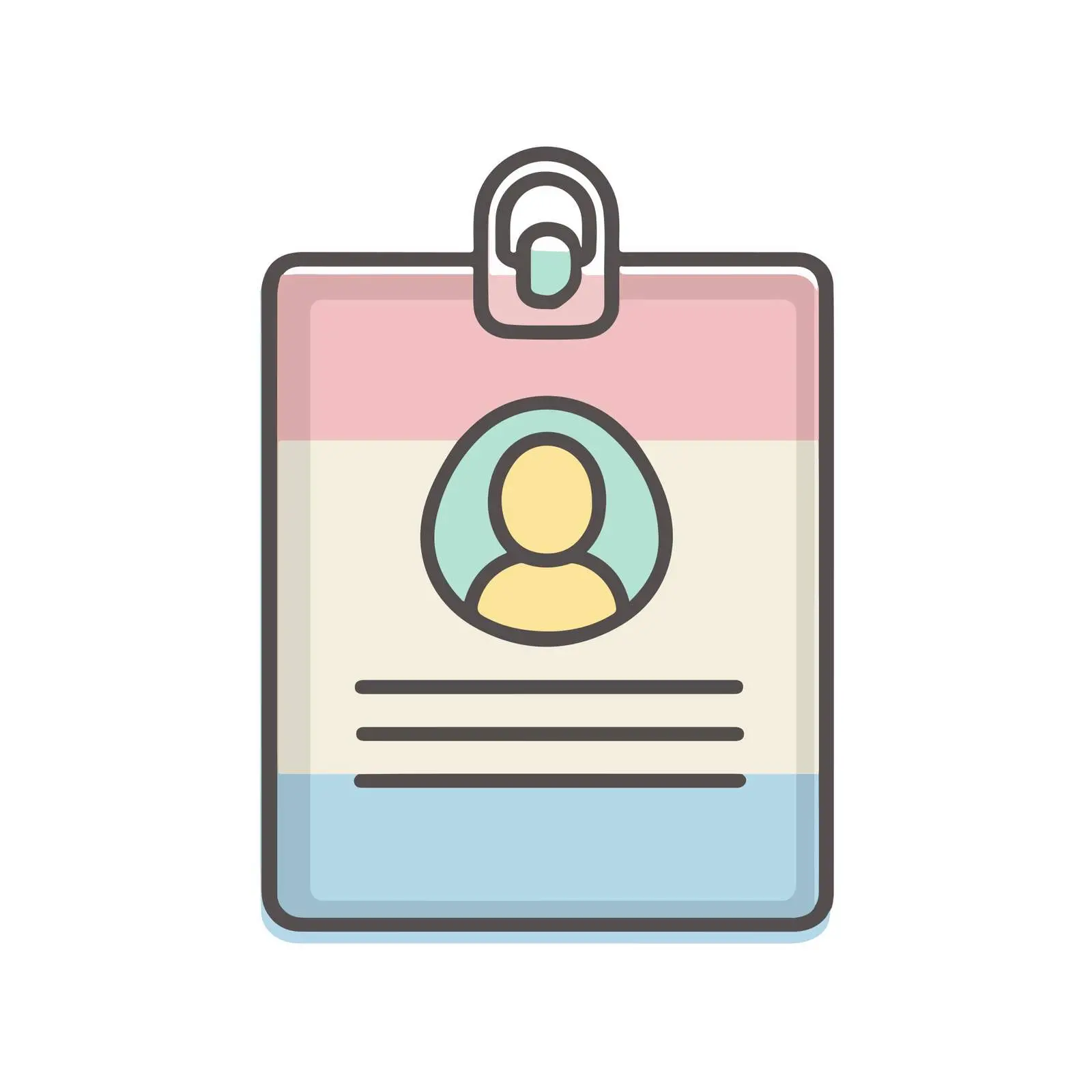 Bold Monoline ID Card Icon — free download from Dotvec