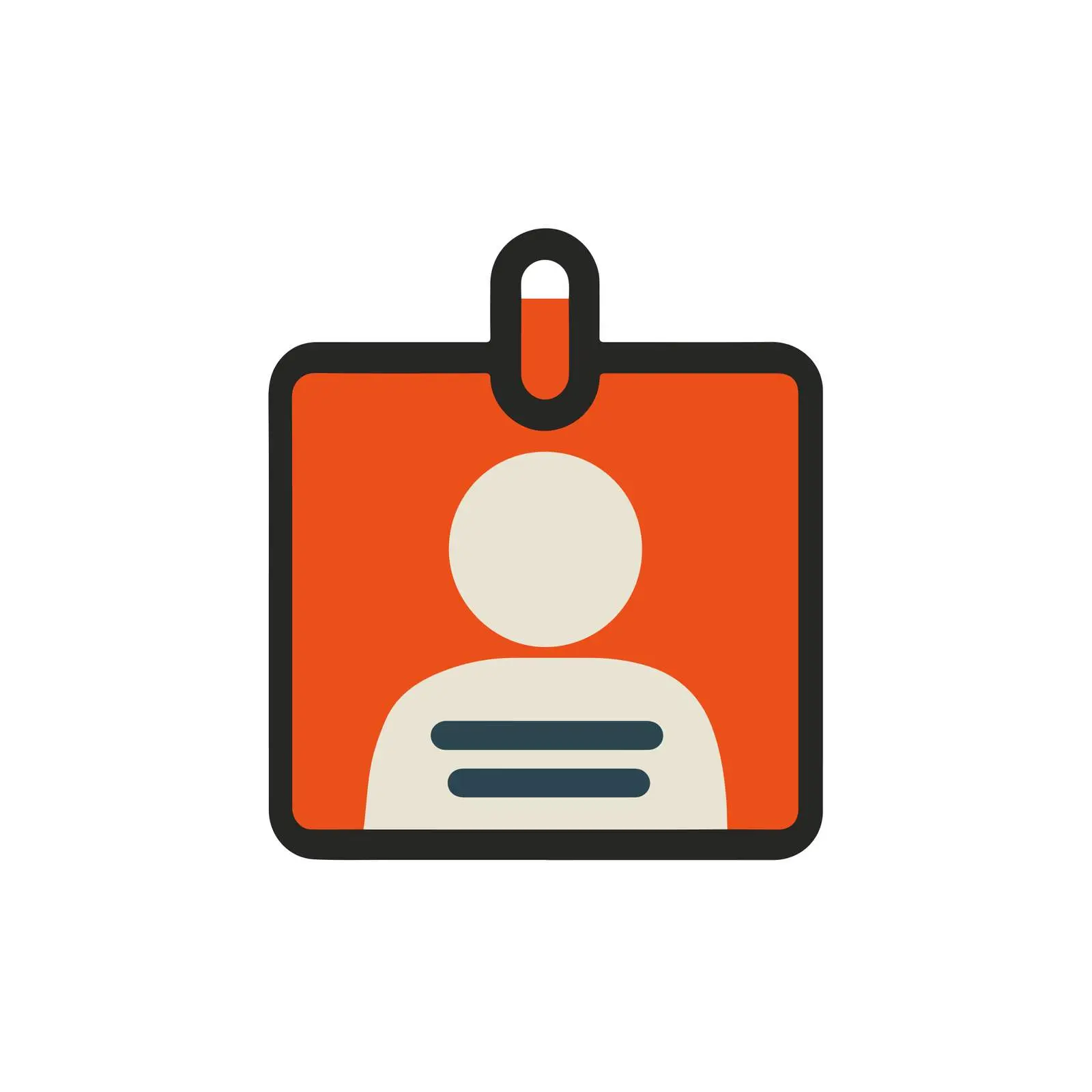 Bold ID Card Pictogram Icon — free download from Dotvec