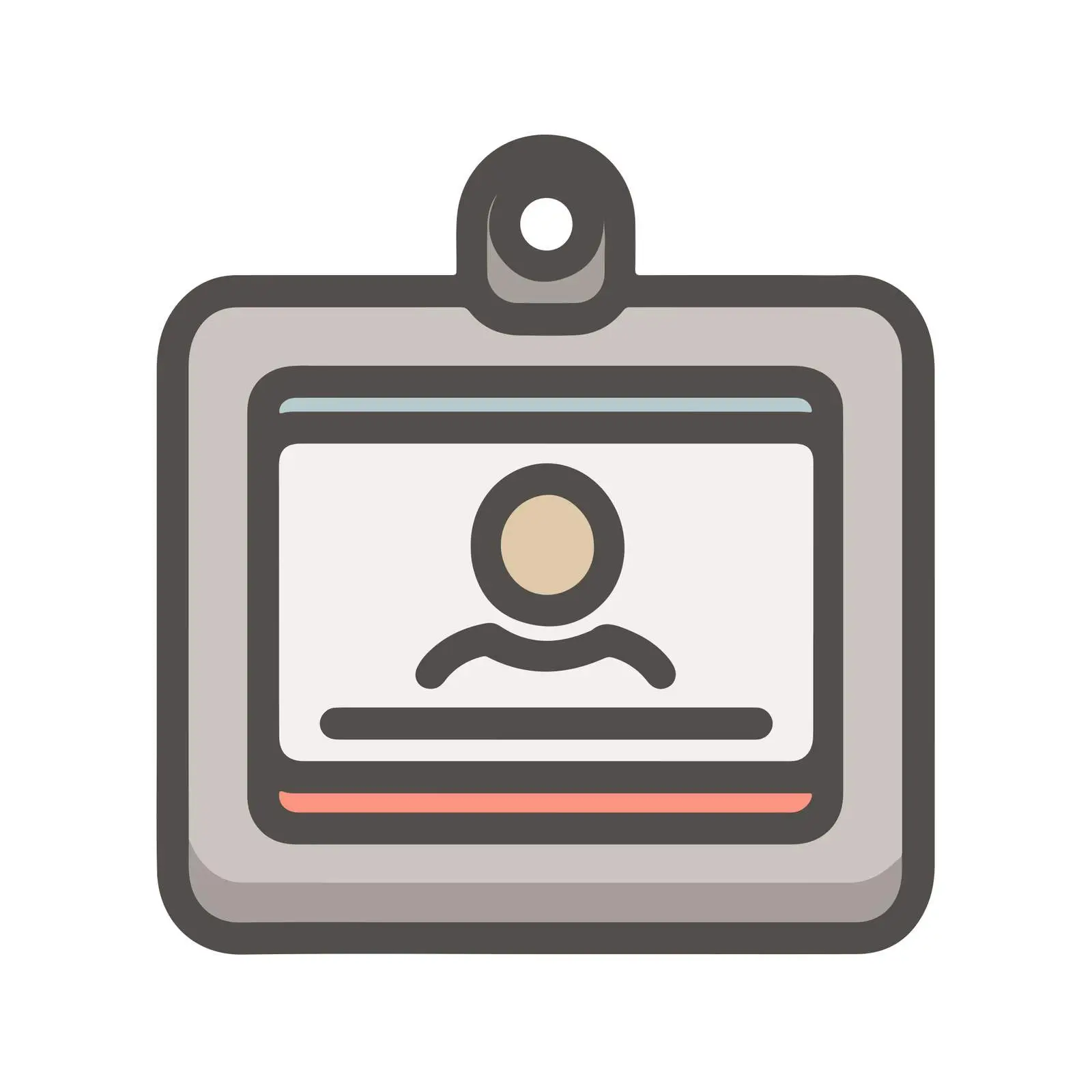 Minimal ID Card Icon — free download from Dotvec