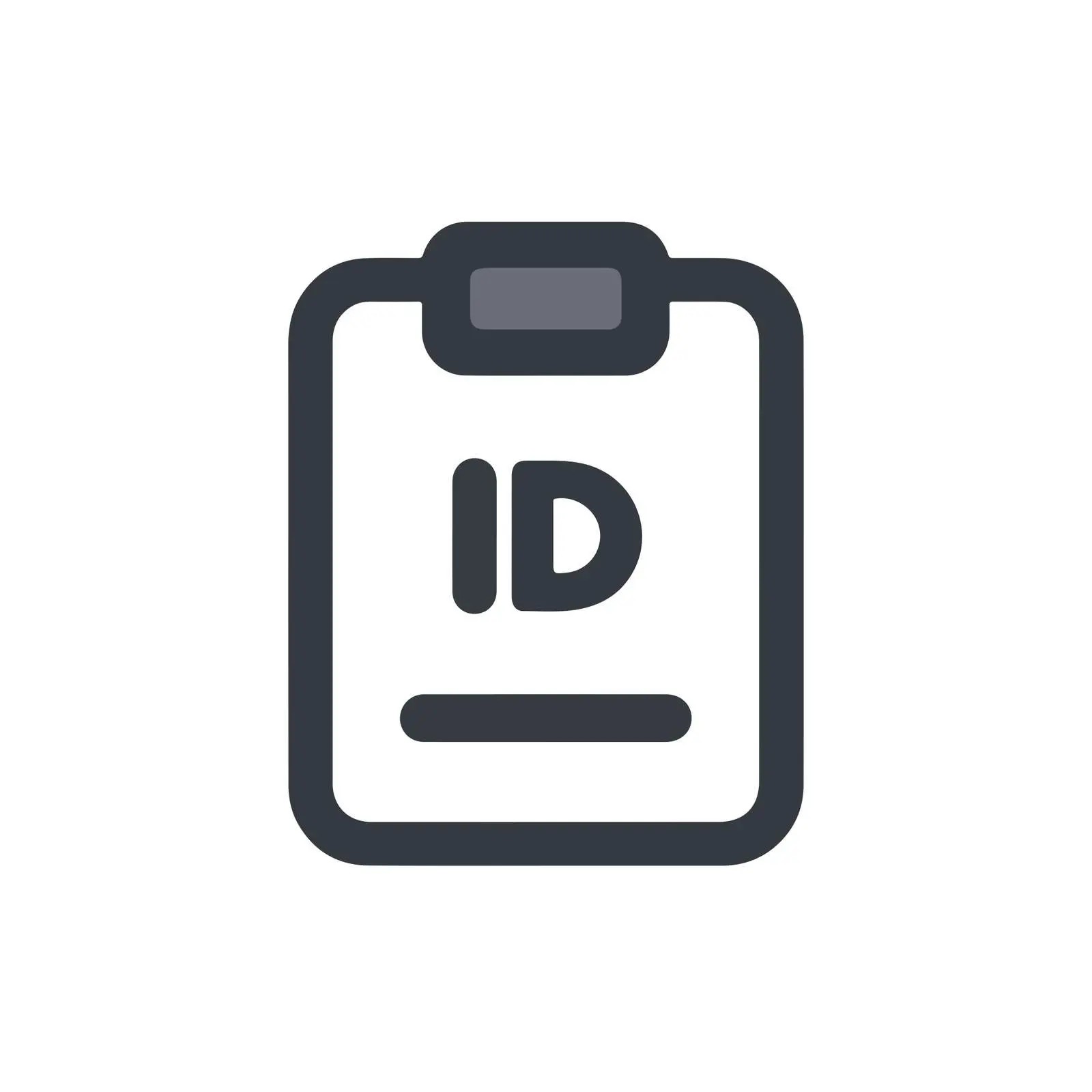 Minimal ID Card Icon — free download from Dotvec