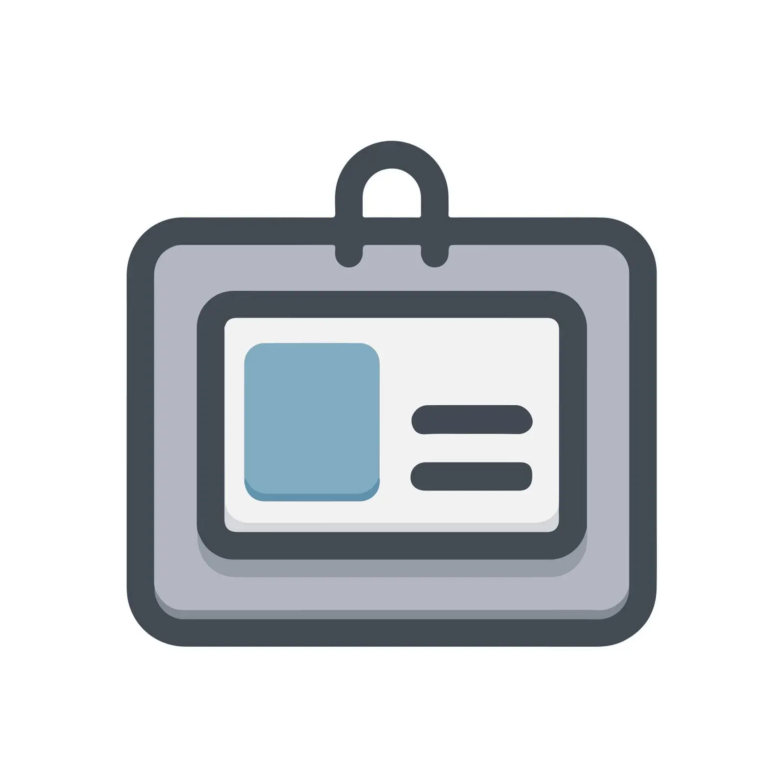 Minimalistic ID Card Icon — free download from Dotvec
