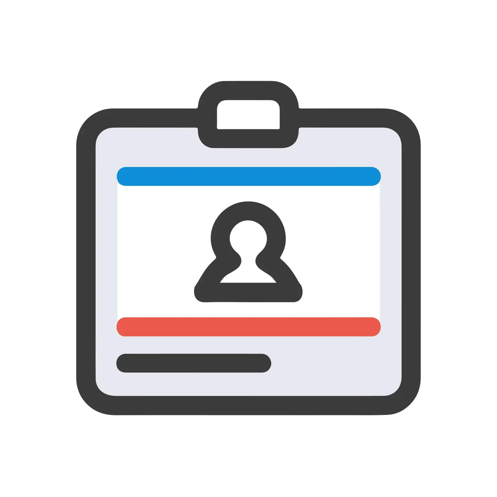 Minimal Bold ID Card Icon Design — free download from Dotvec