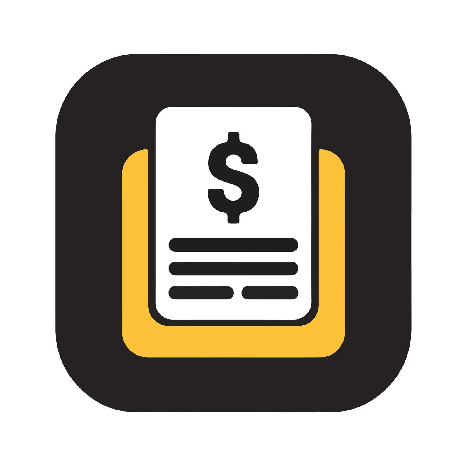 Modern Invoice Icon — free download from Dotvec