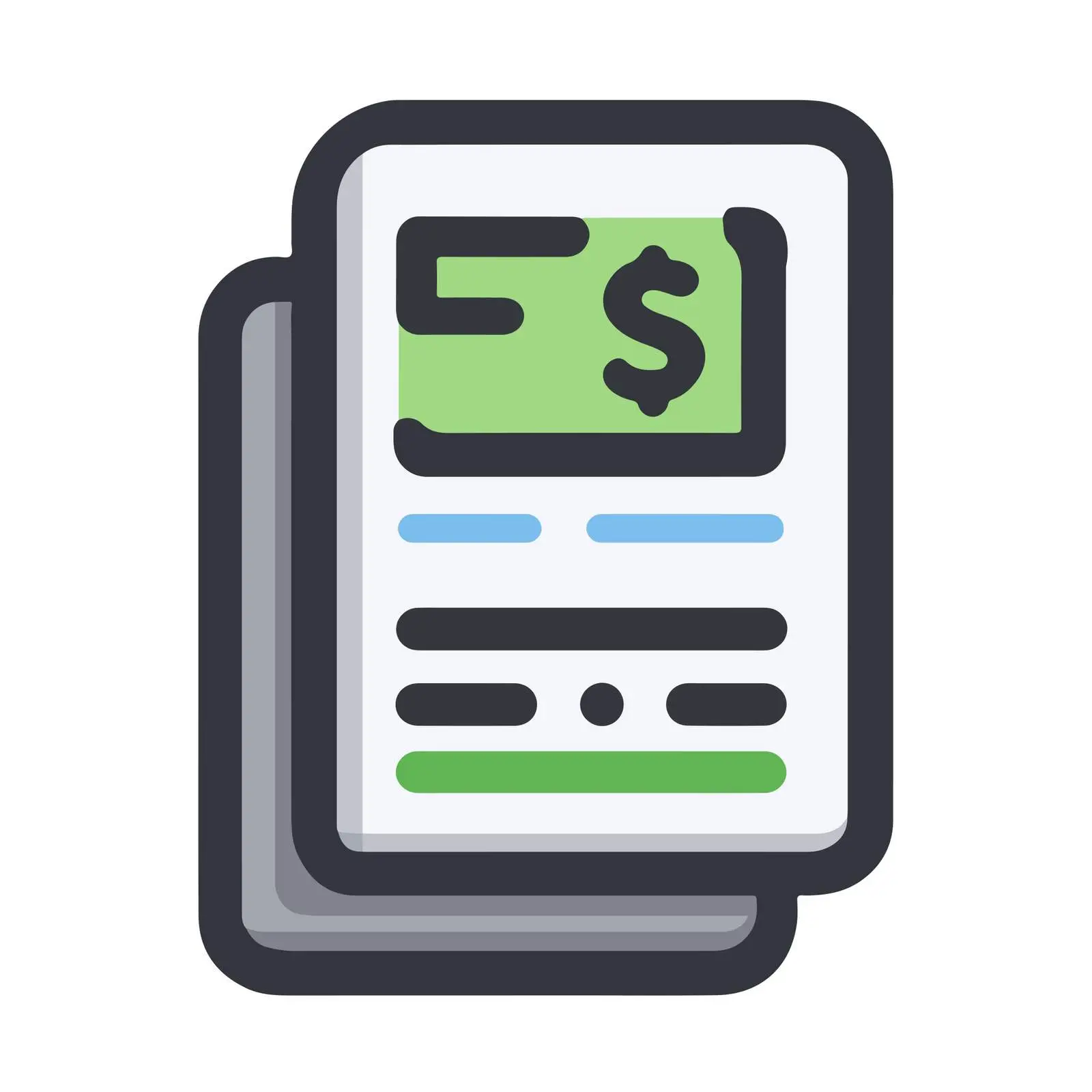 Invoice Icon for Business Design — free download from Dotvec