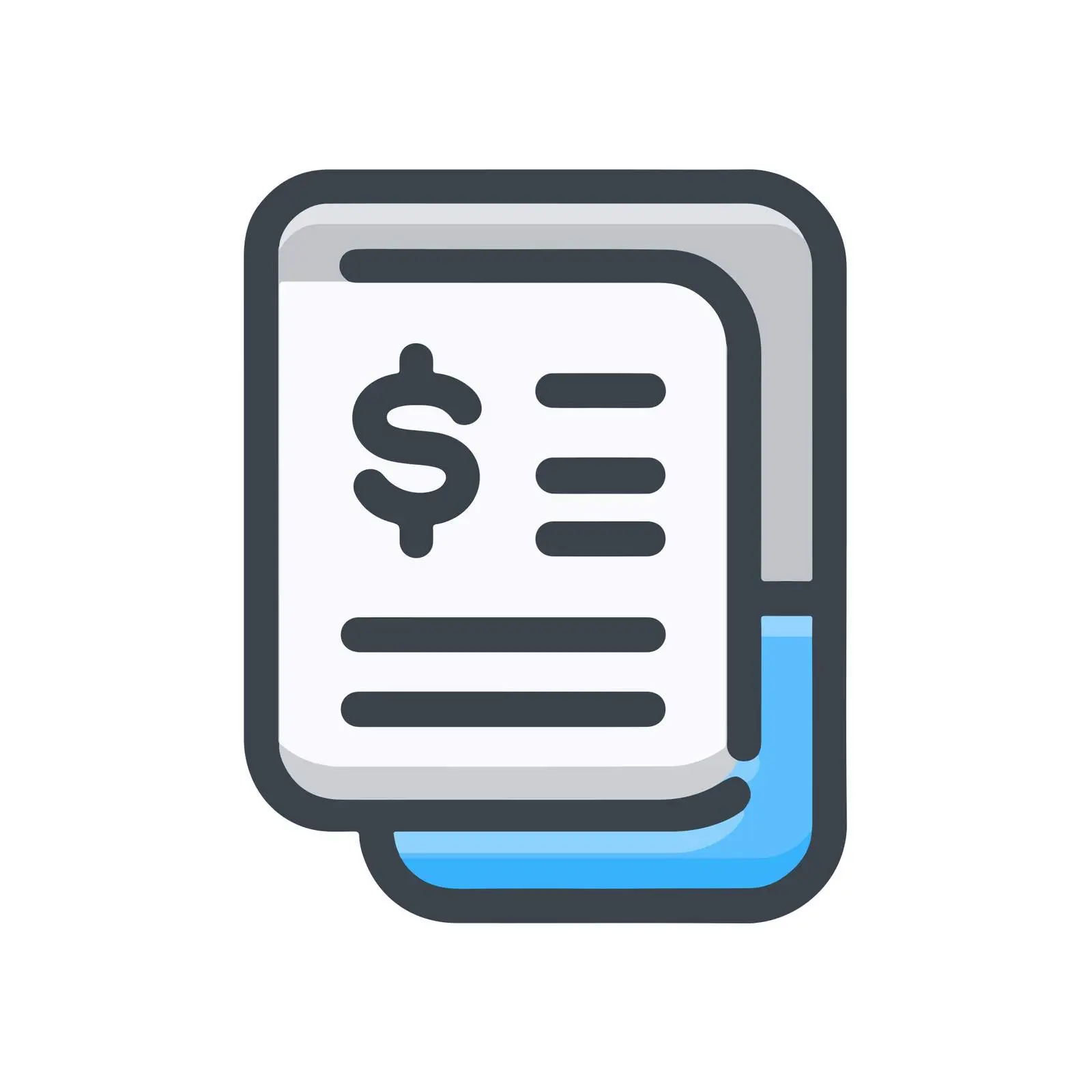 Minimal Bold Invoice Icon — free download from Dotvec