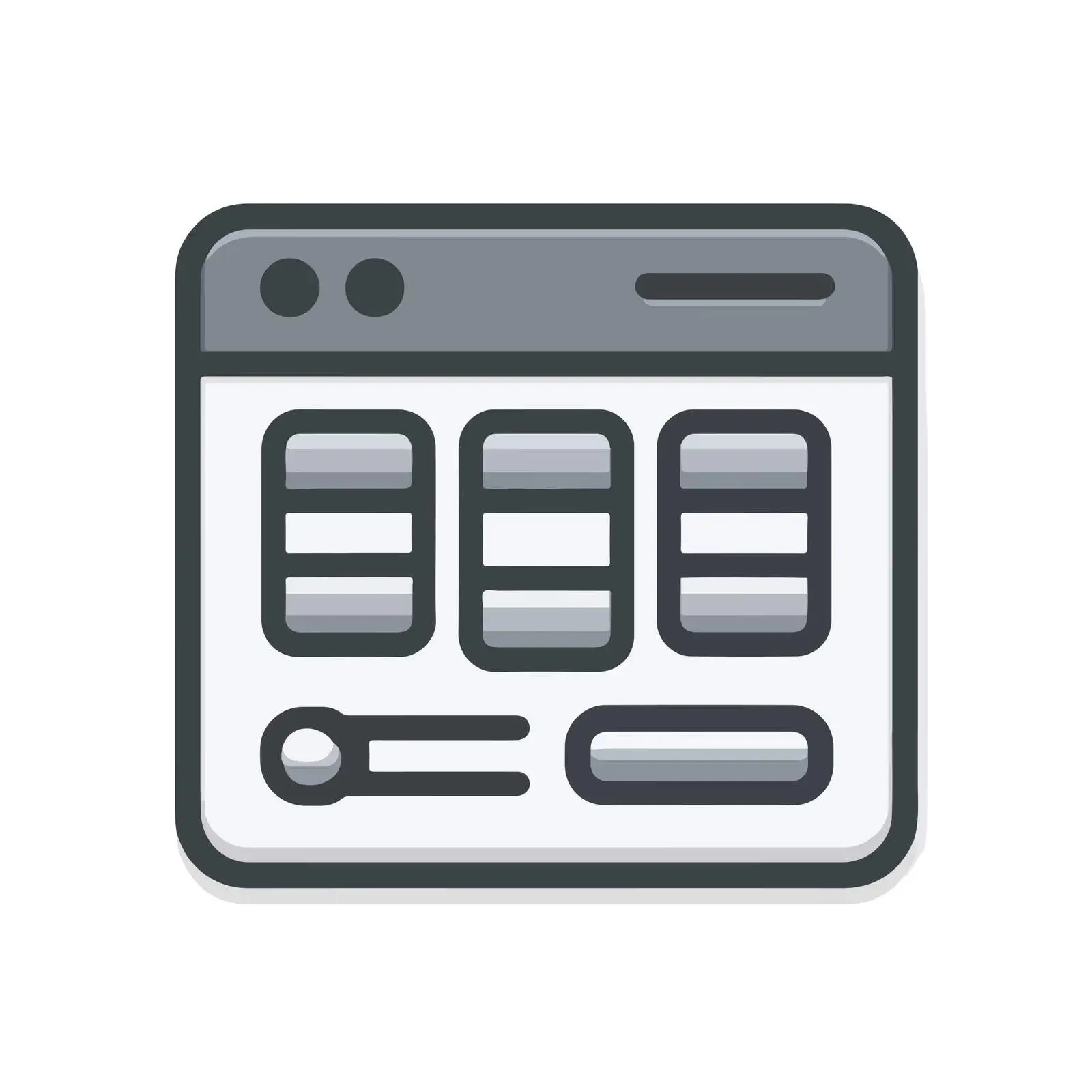 Kanban Board UI Icon — free download from Dotvec