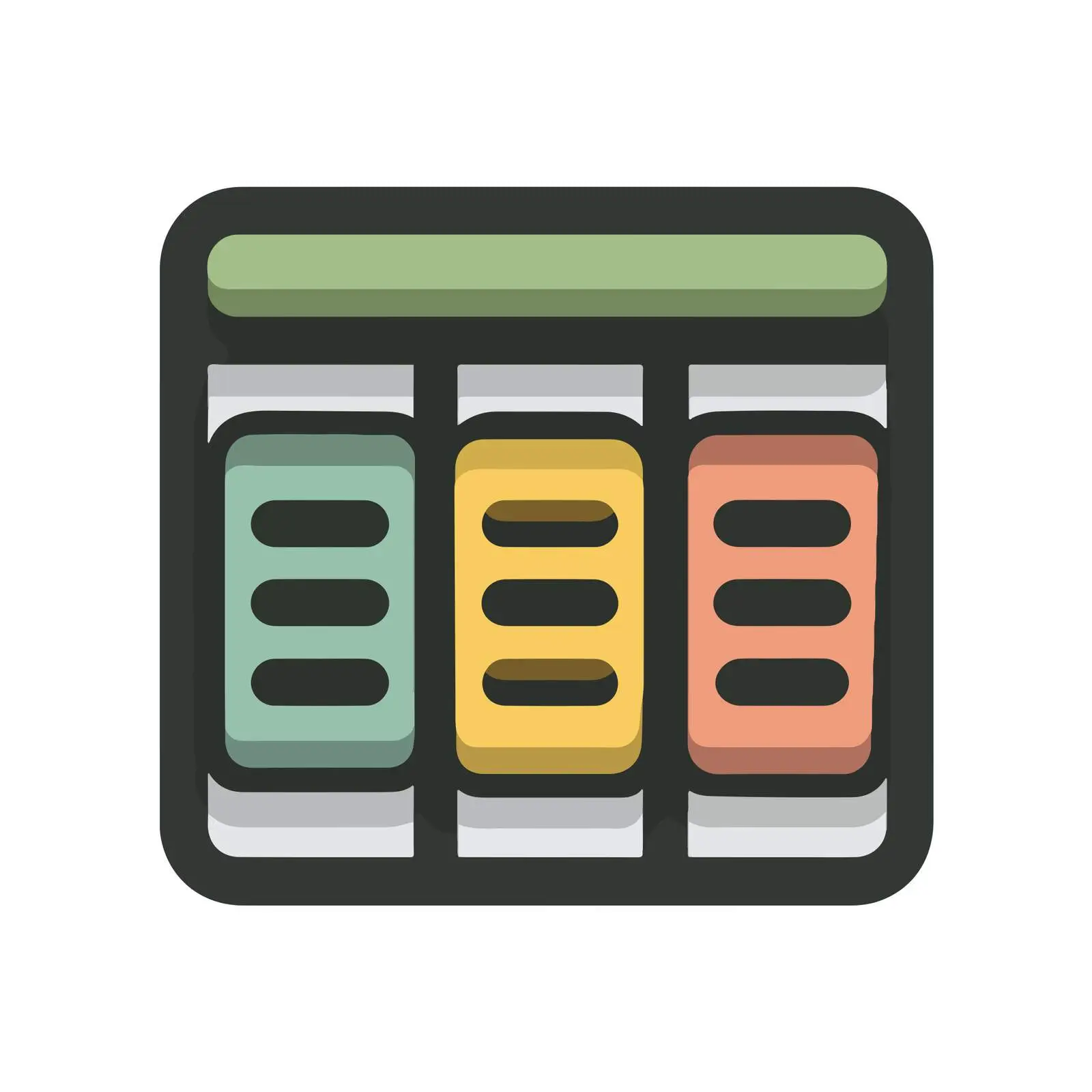 Kanban Board UI Icon — free download from Dotvec