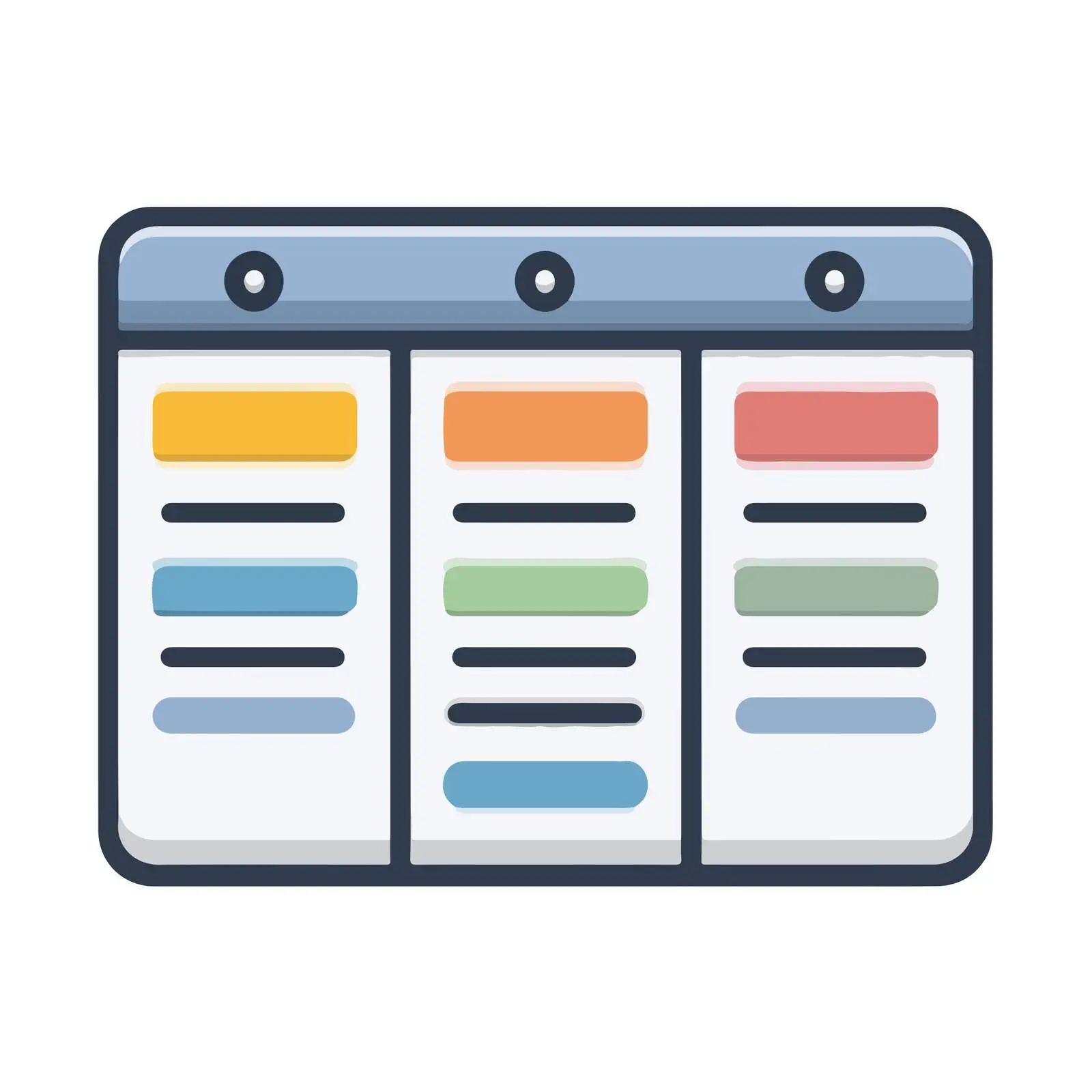 Kanban Board Pictogram Icon — free download from Dotvec