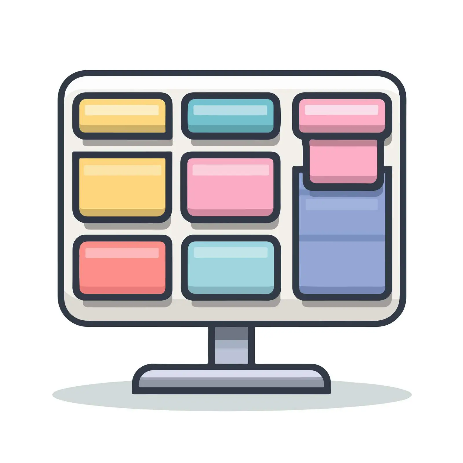 Kanban Board Icon — free download from Dotvec