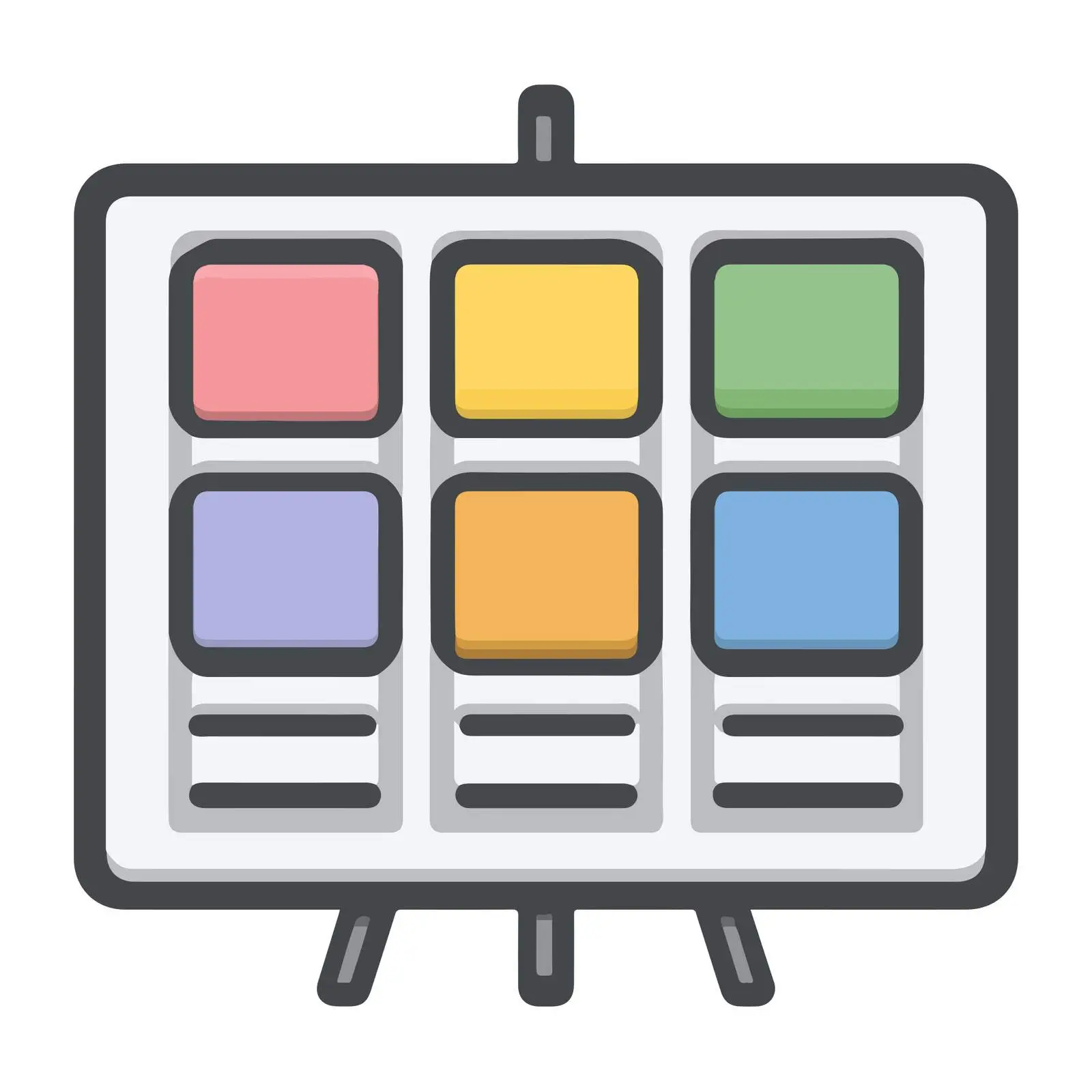 Bold Kanban Board Icon — free download from Dotvec