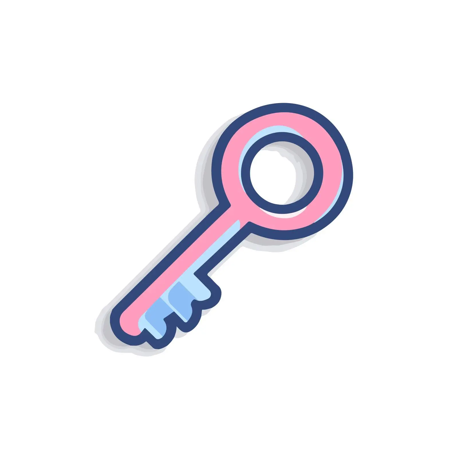 Minimalist Bold Key Icon Design — free download from Dotvec