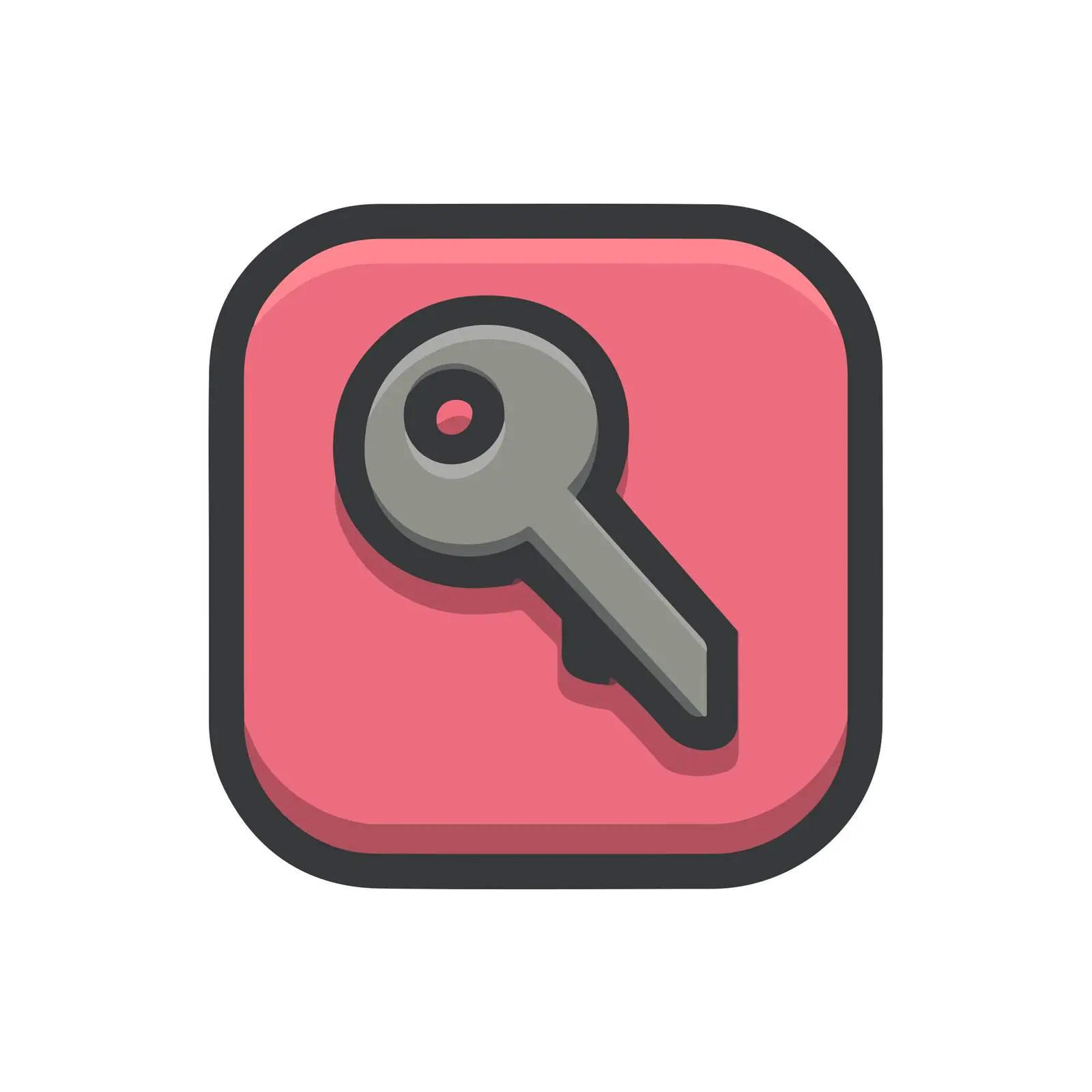 Key Monoline Icon — free download from Dotvec