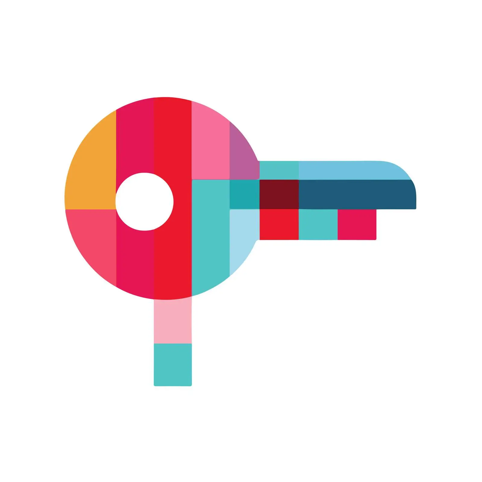 Simple Geometric Bold Key Icon — free download from Dotvec