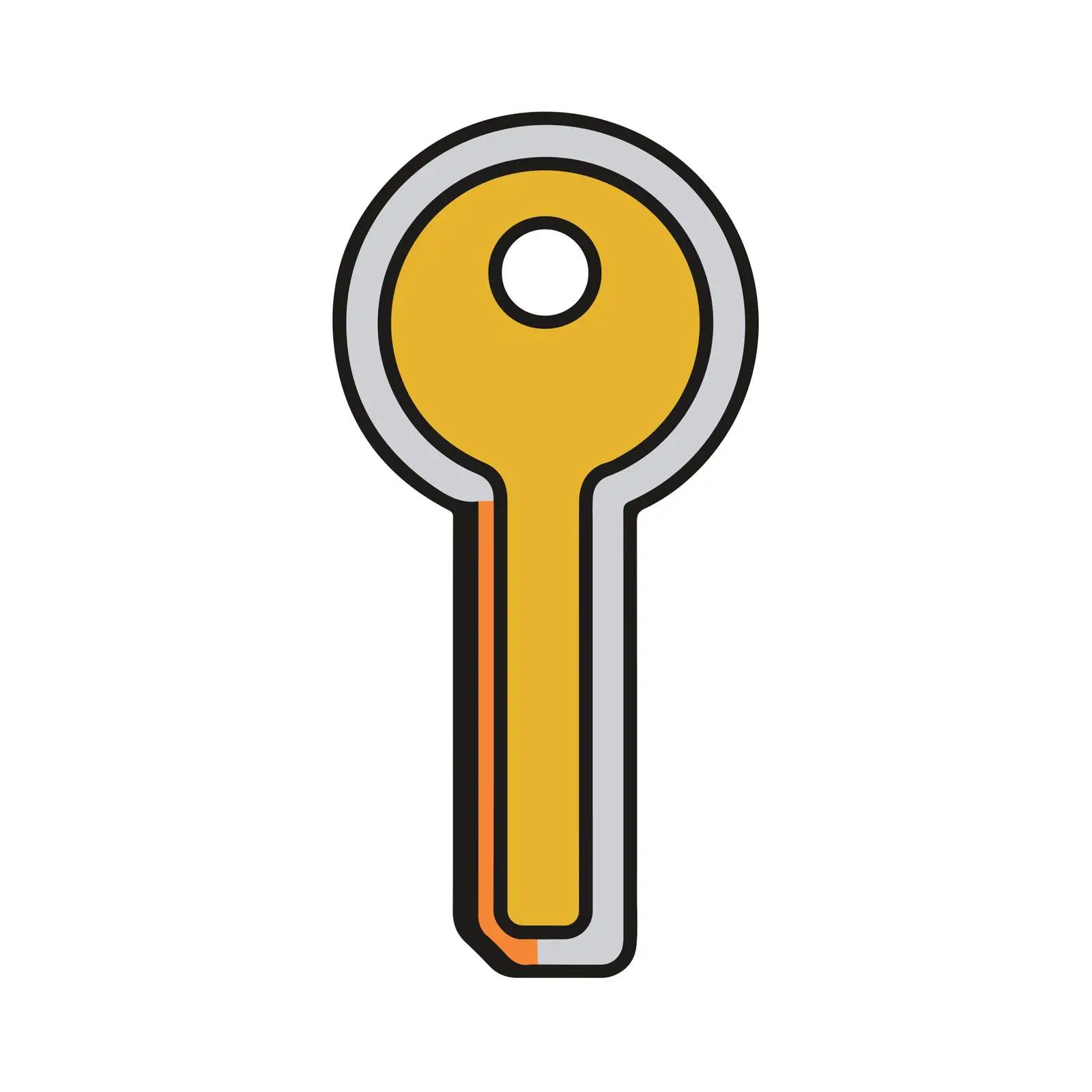 Geometric Key Icon — free download from Dotvec