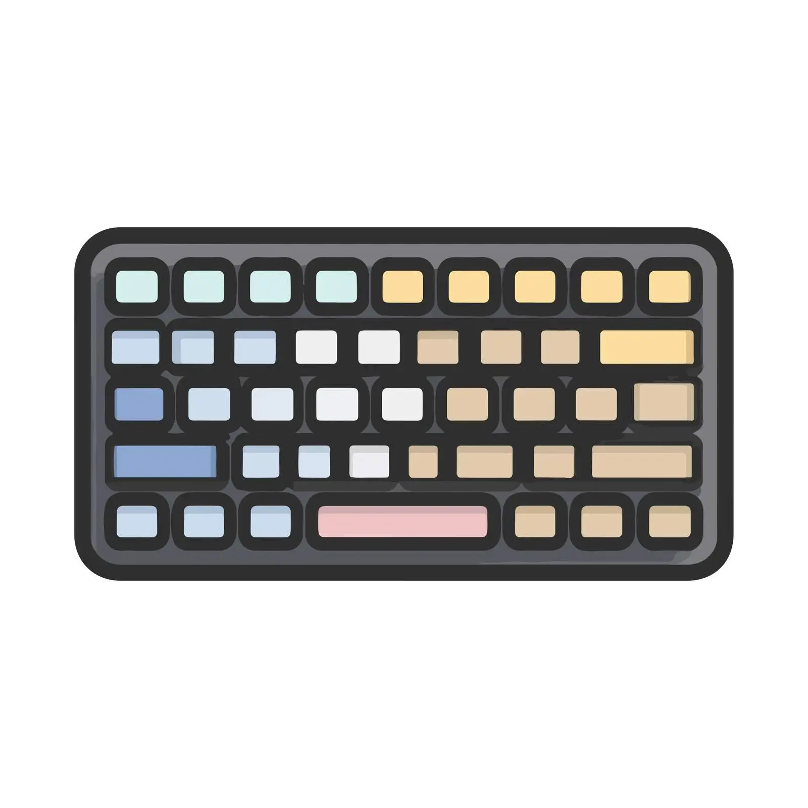 Keyboard Monoline Icon Design — free download from Dotvec