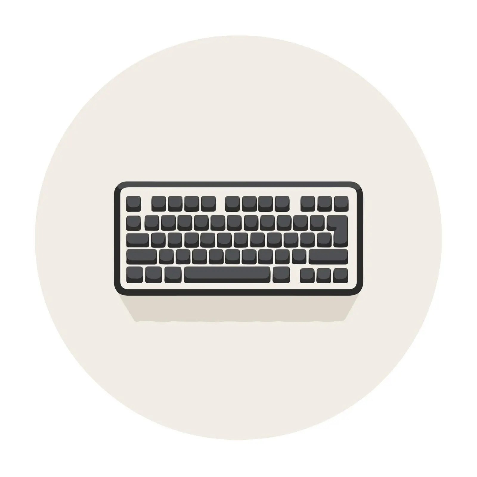 Simple Geometric Keyboard Icon — free download from Dotvec