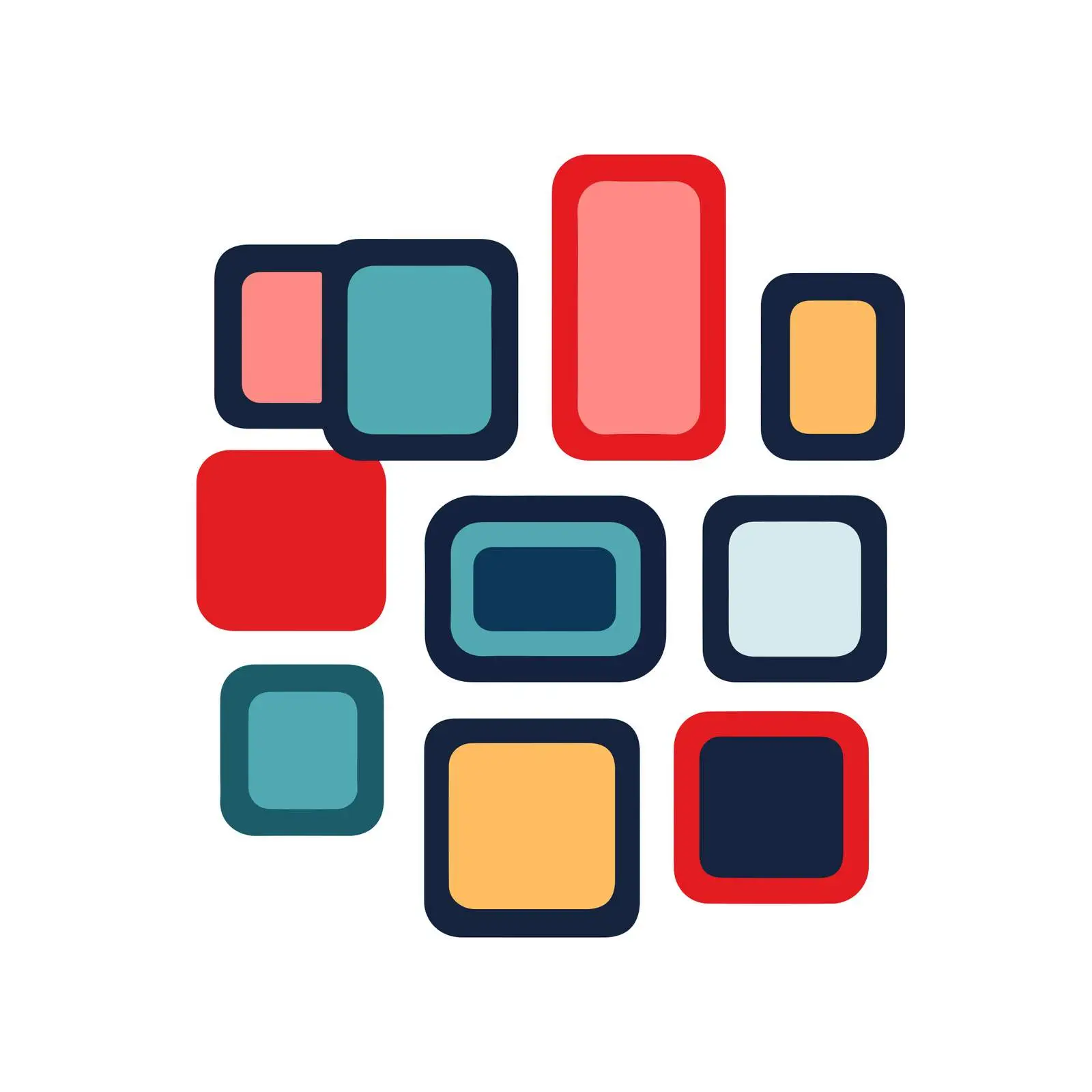 Bold Language Geometric Icon — free download from Dotvec