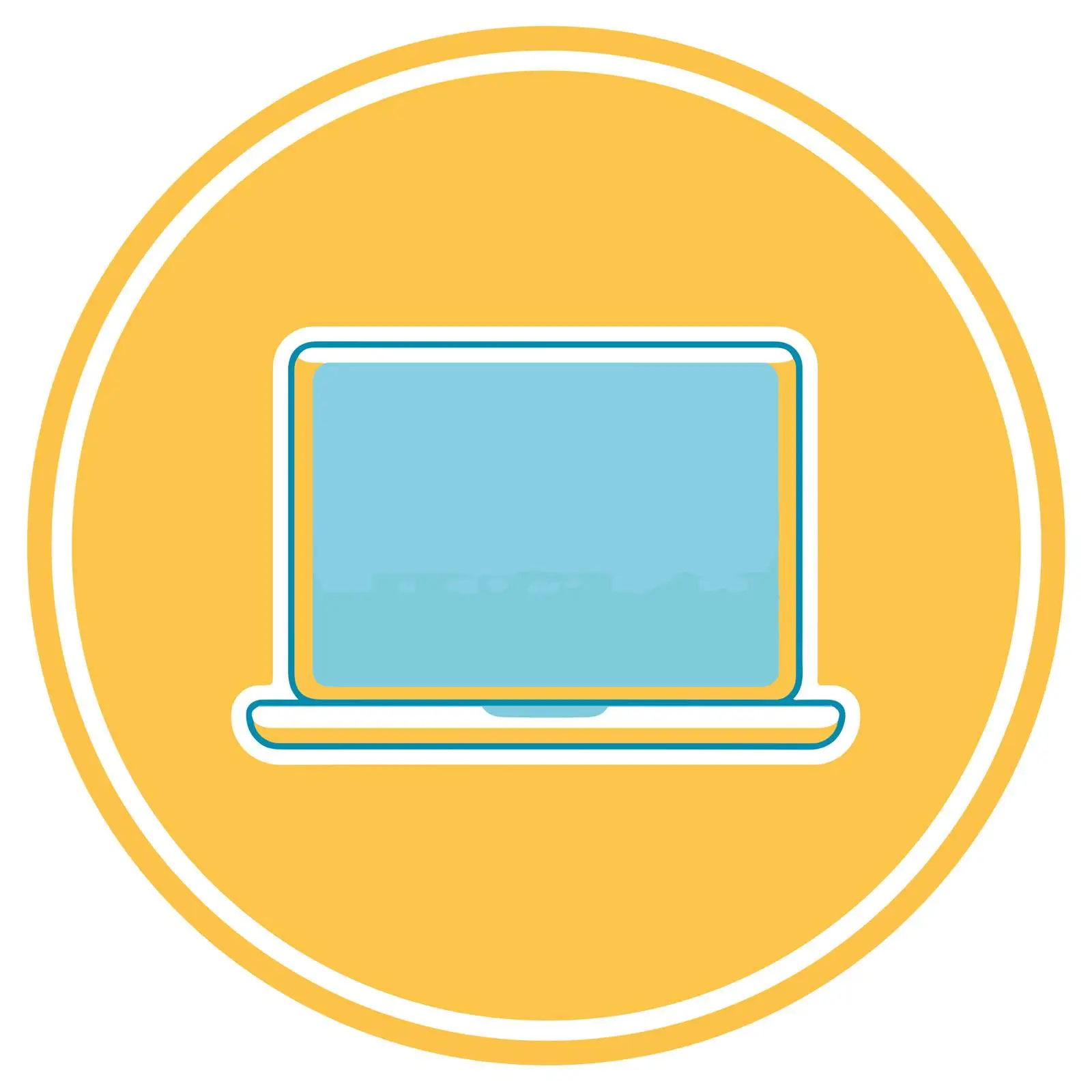 Modern Laptop Icon Image — free download from Dotvec