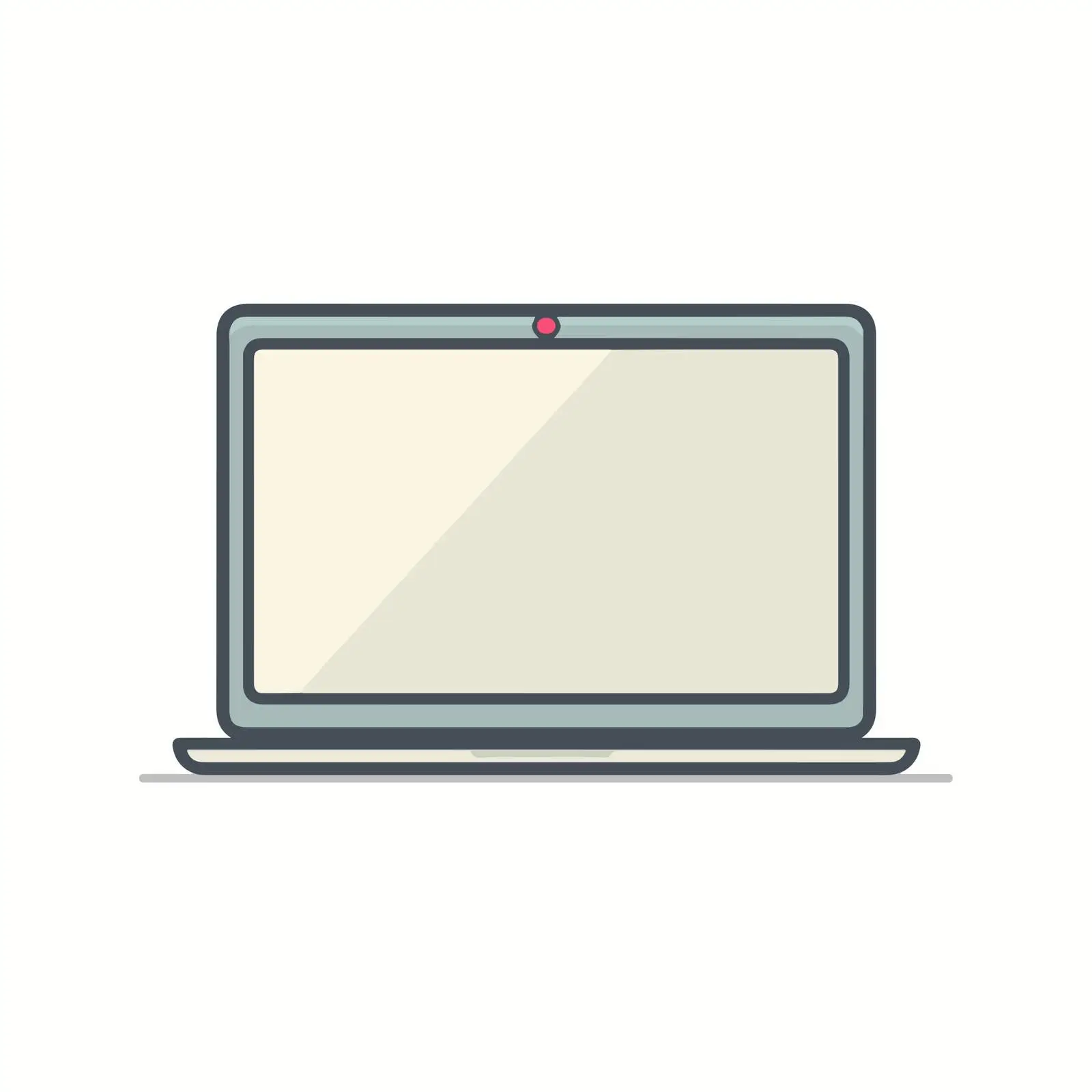 Elegant Laptop Icon — free download from Dotvec