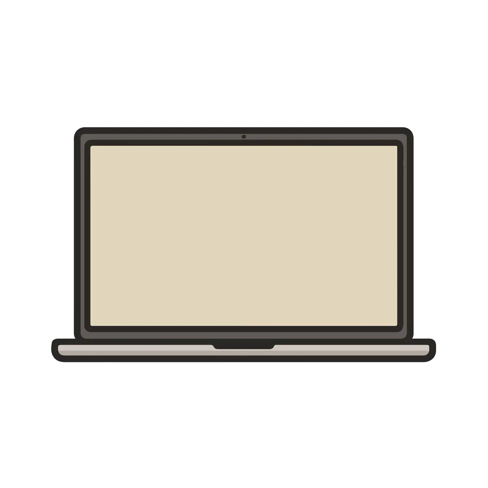 Sleek Laptop Icon — free download from Dotvec