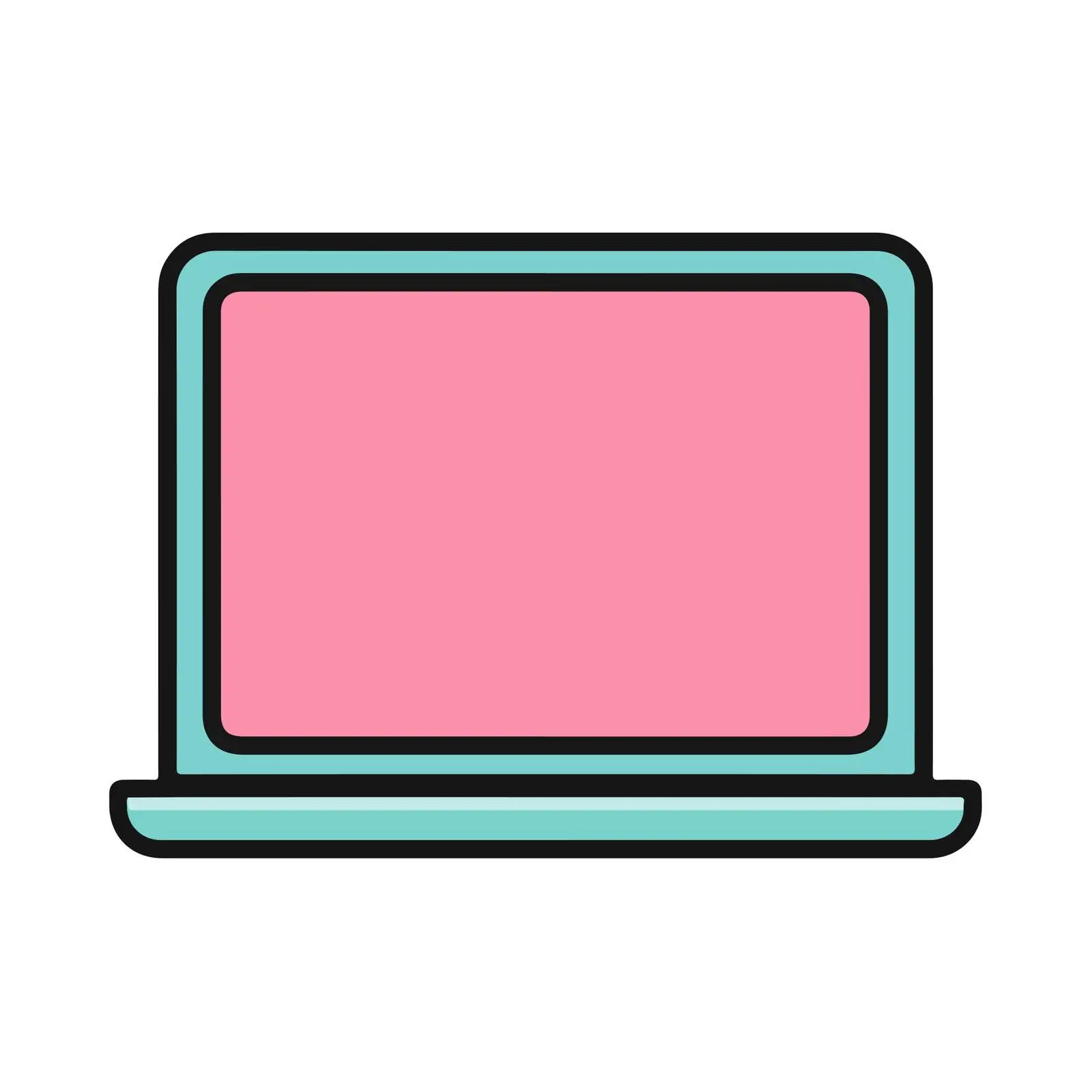Modern Laptop Icon — free download from Dotvec