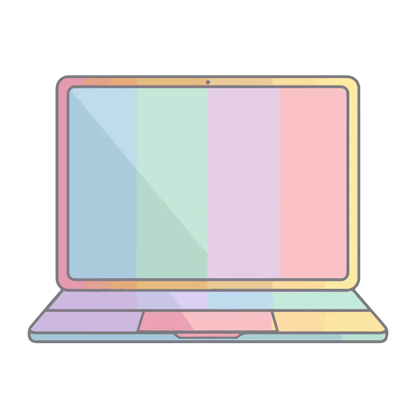 Modern Laptop Icon — free download from Dotvec