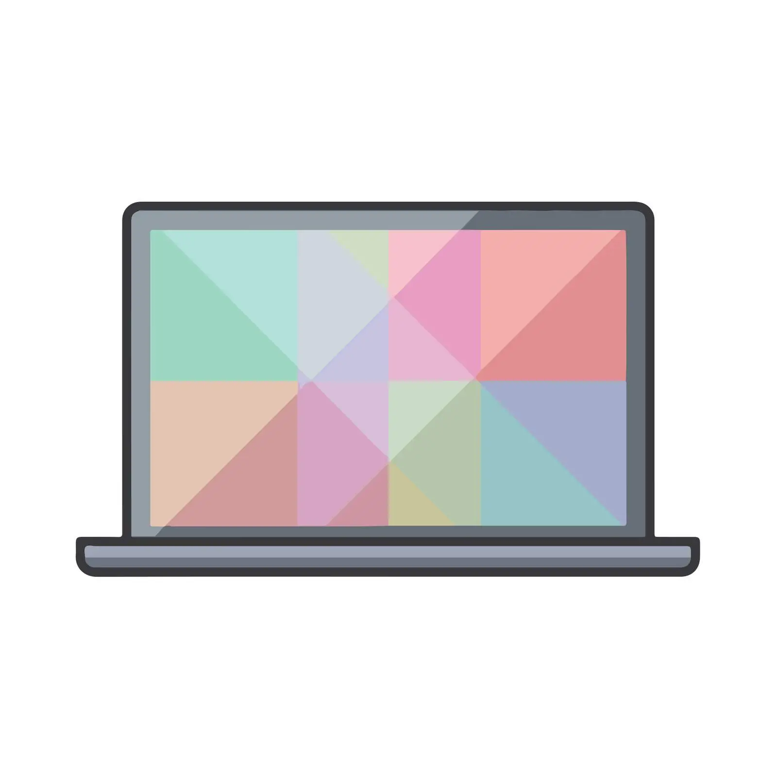Simple Laptop Icon Design — free download from Dotvec