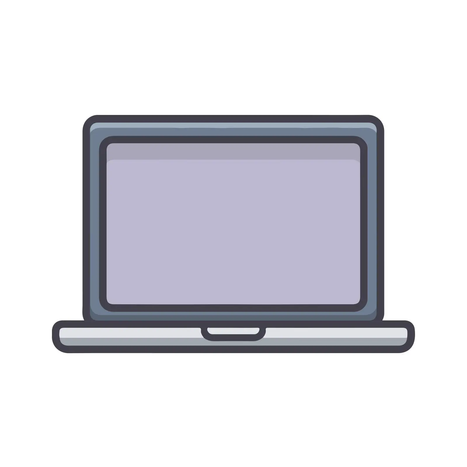Minimalist Laptop Icon — free download from Dotvec