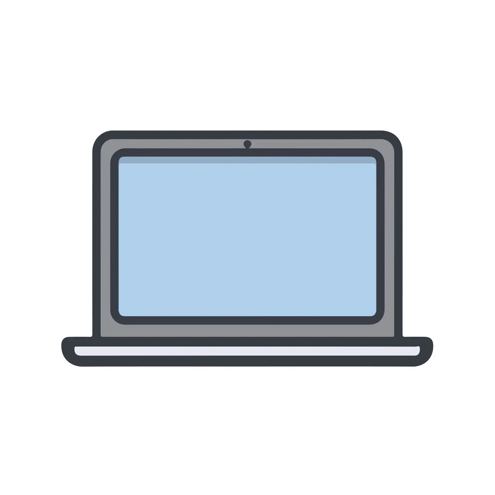 Minimal Bold Laptop Icon — free download from Dotvec