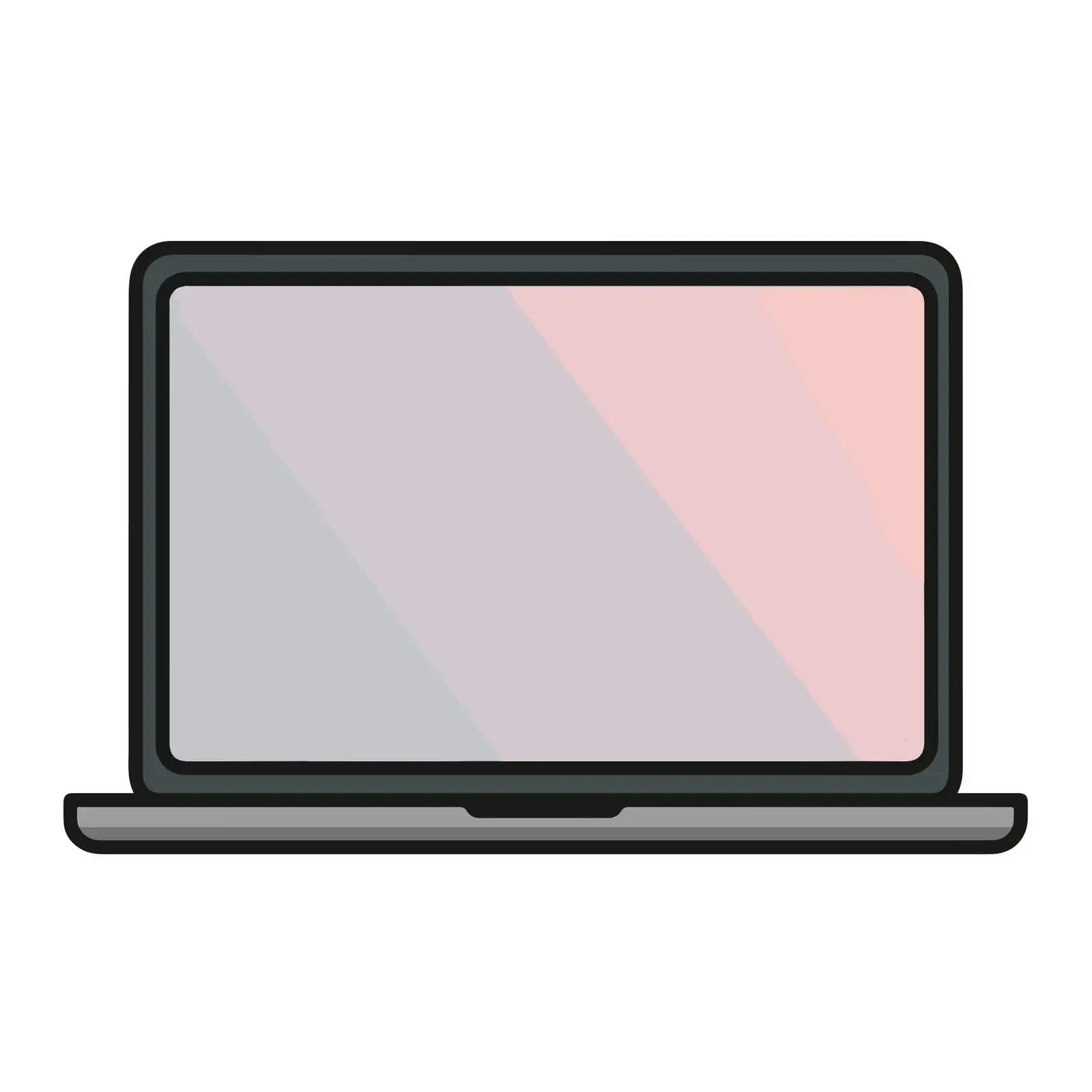 Modern Laptop Icon — free download from Dotvec