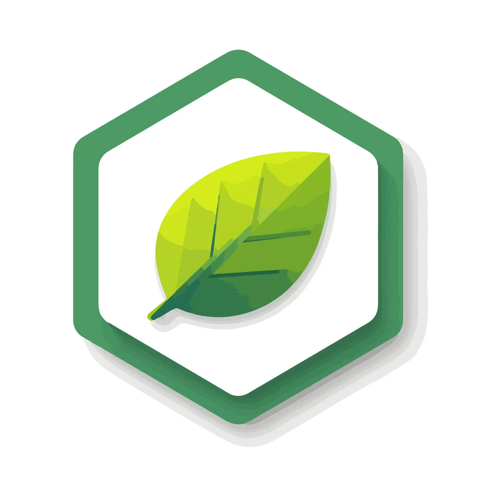 Clean Leaf Icon — free download from Dotvec