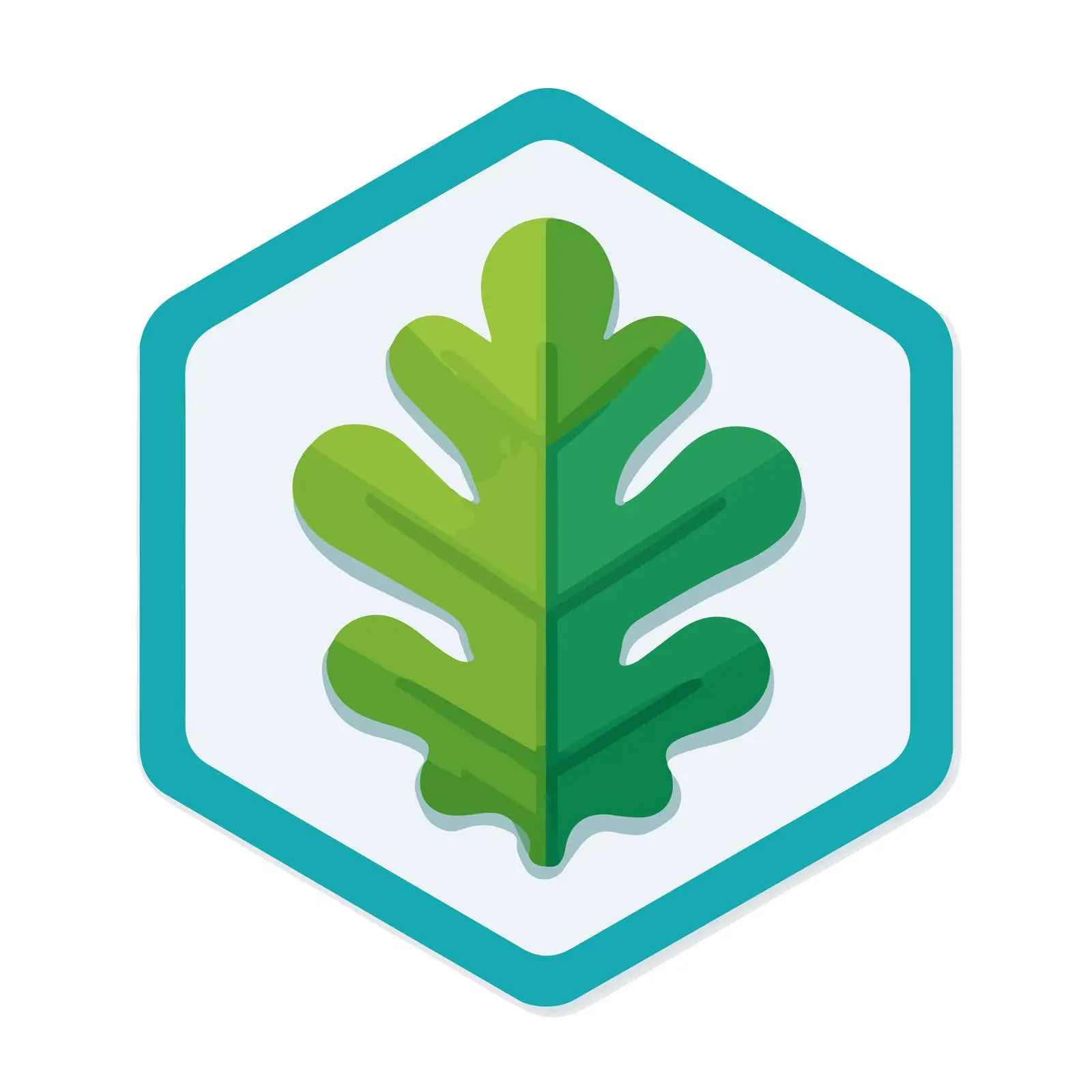 Clean Leaf Icon for UI Design — free download from Dotvec