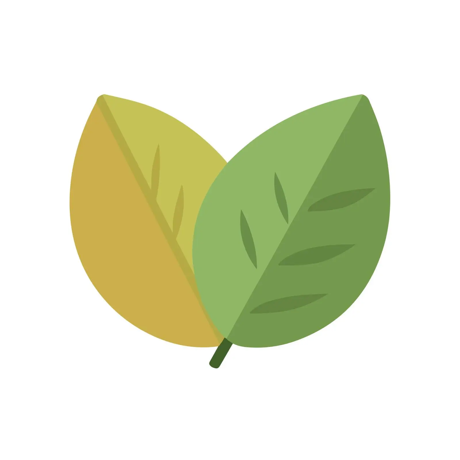 Minimal Bold Leaf Icon Design — free download from Dotvec