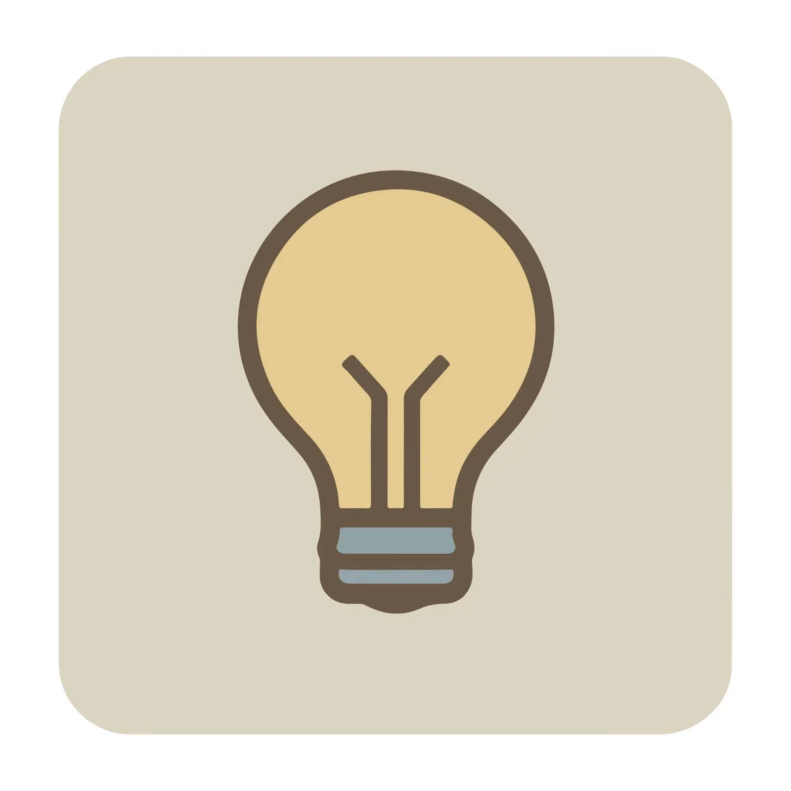 Bold Lightbulb Idea Icon — free download from Dotvec