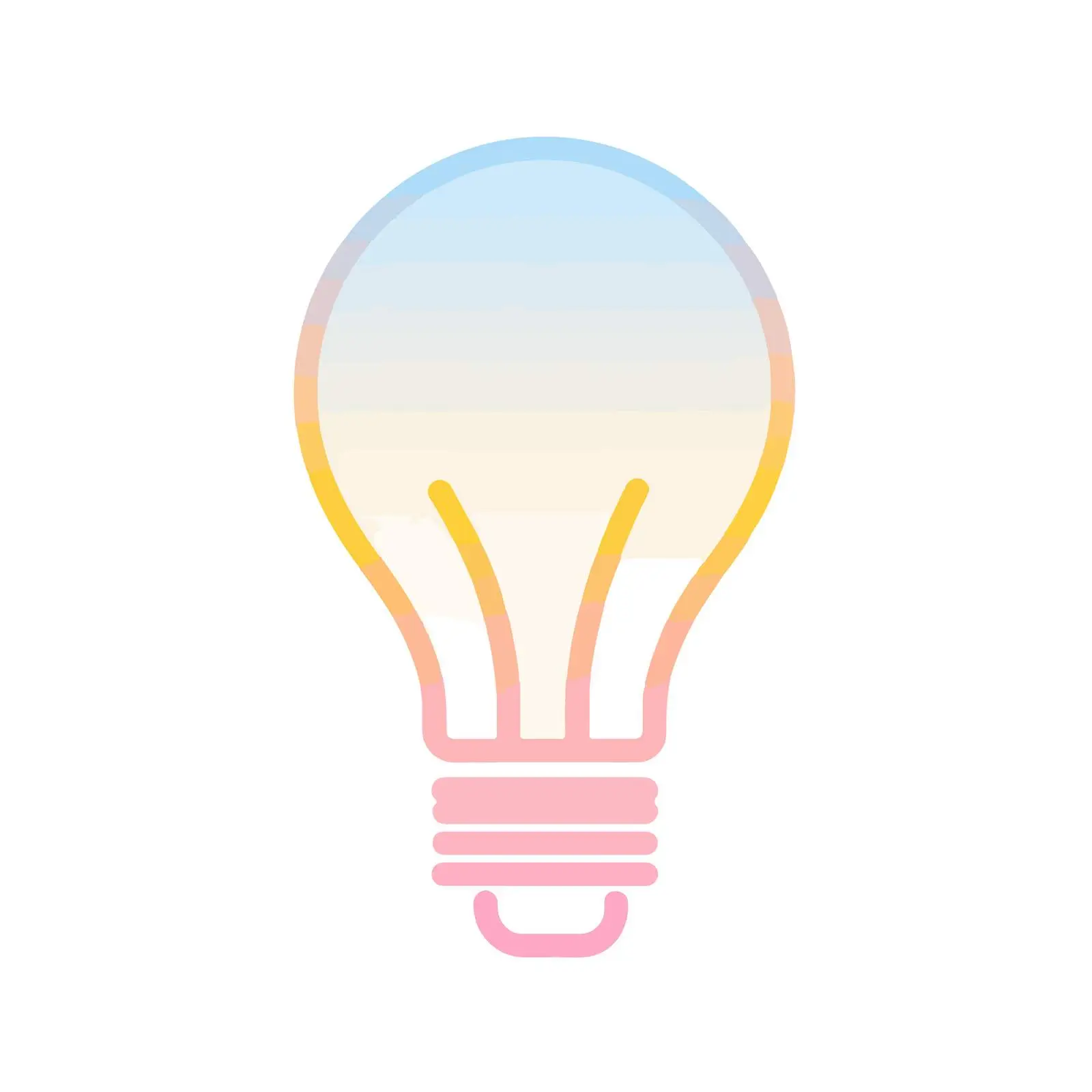 Minimalist Lightbulb Icon — free download from Dotvec