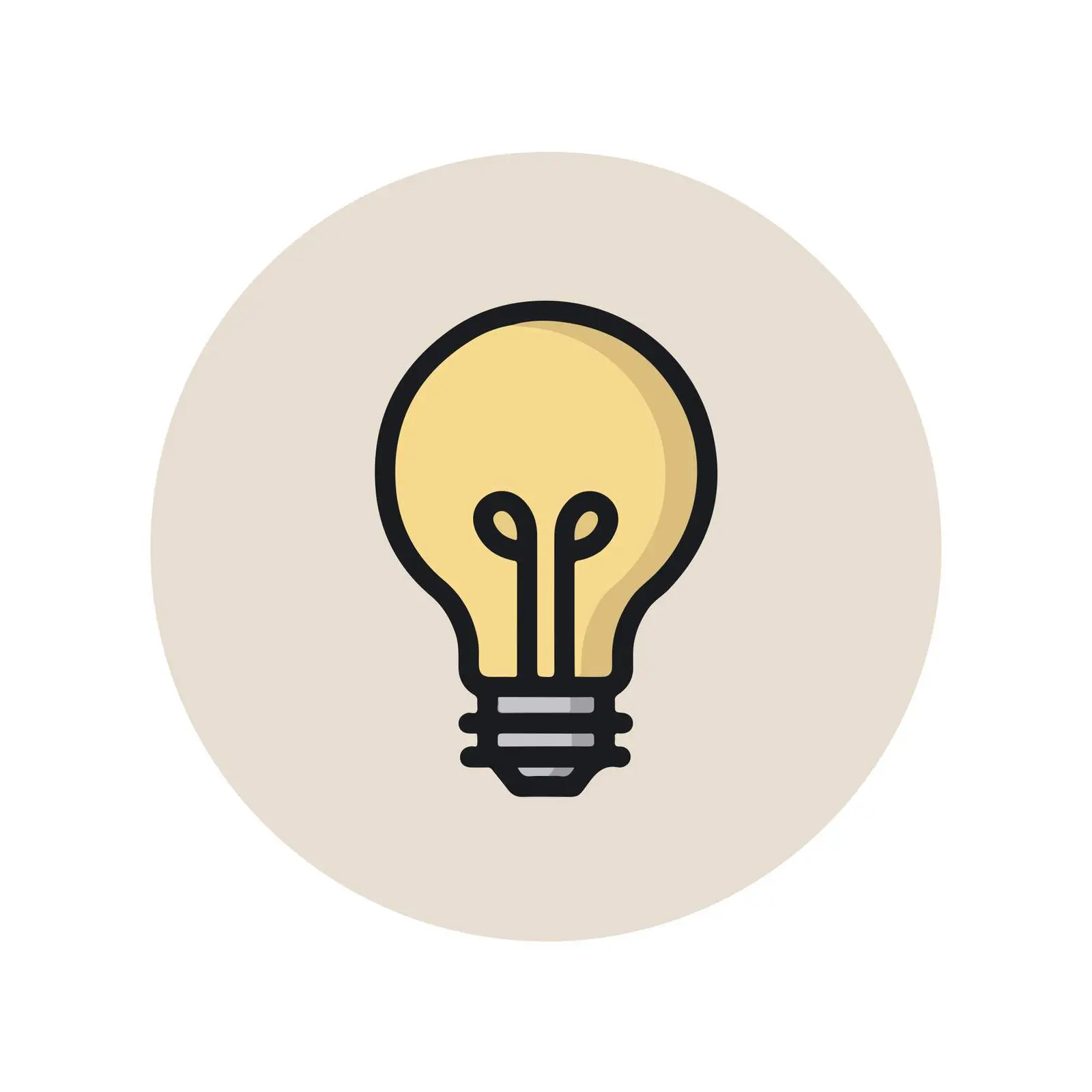 Lightbulb Icon for Creative Concepts — free download from Dotvec