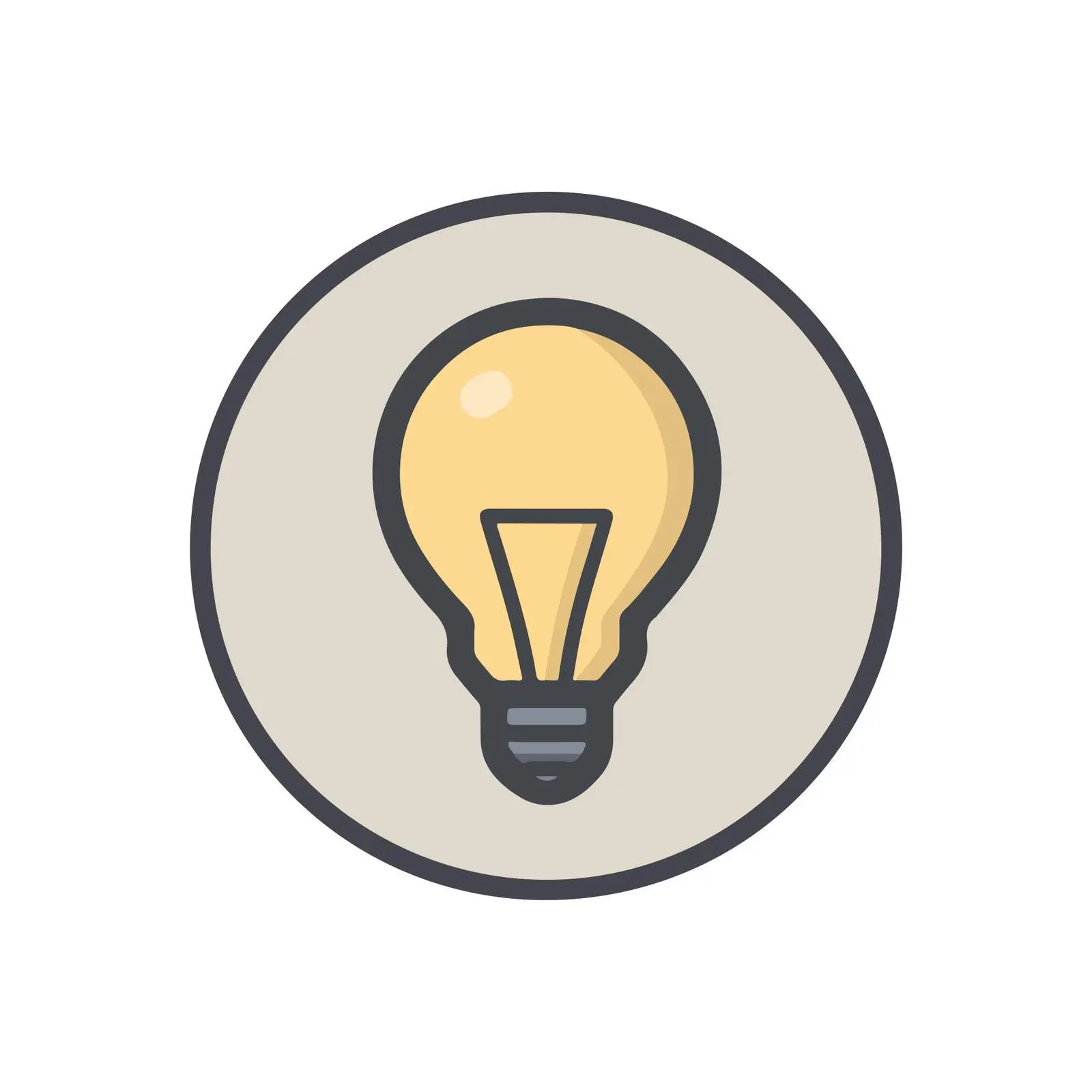 Lightbulb Idea Icon — free download from Dotvec