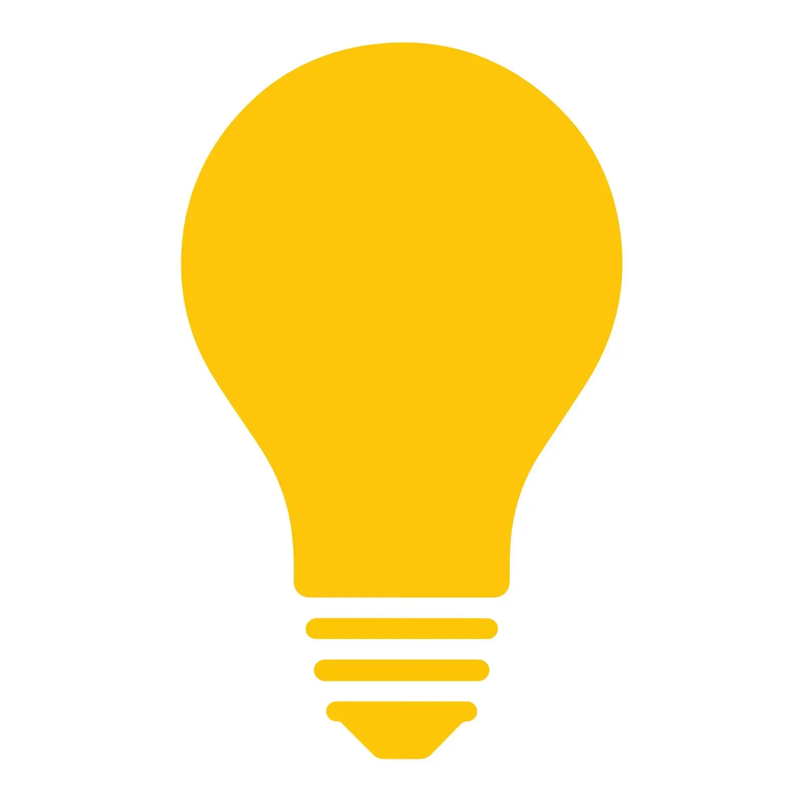 Bold Lightbulb Pictogram Design — free download from Dotvec