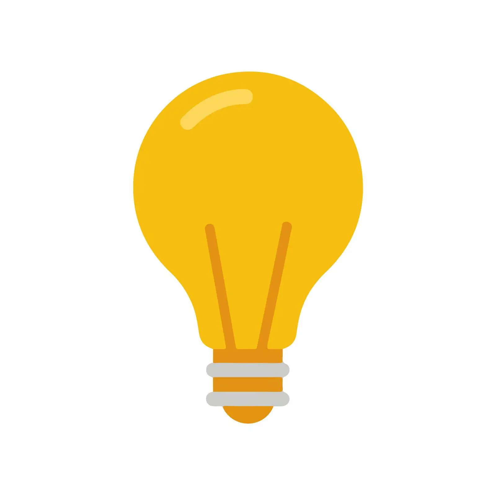 Bright Lightbulb Pictogram — free download from Dotvec
