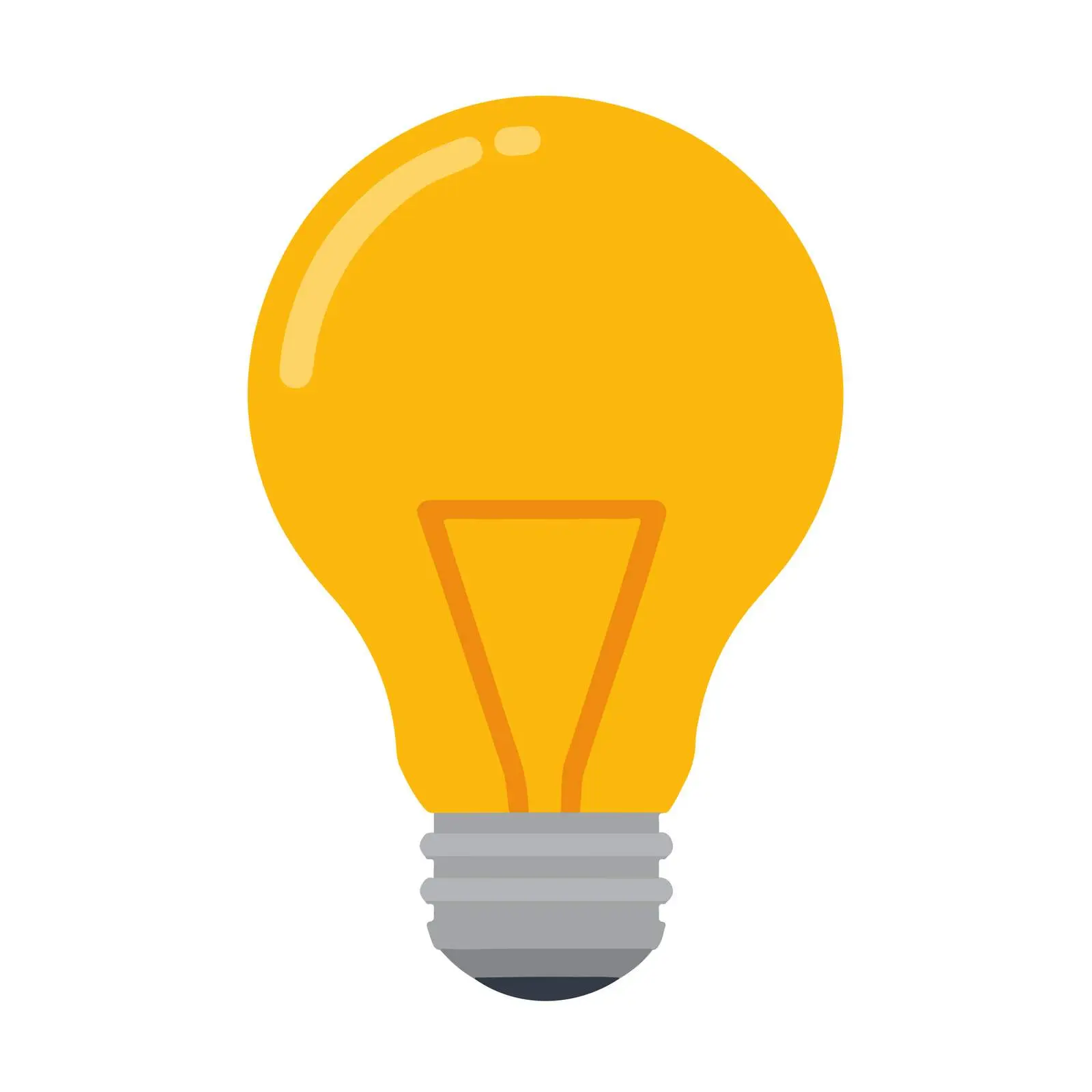 Bright Idea Lightbulb Icon — free download from Dotvec