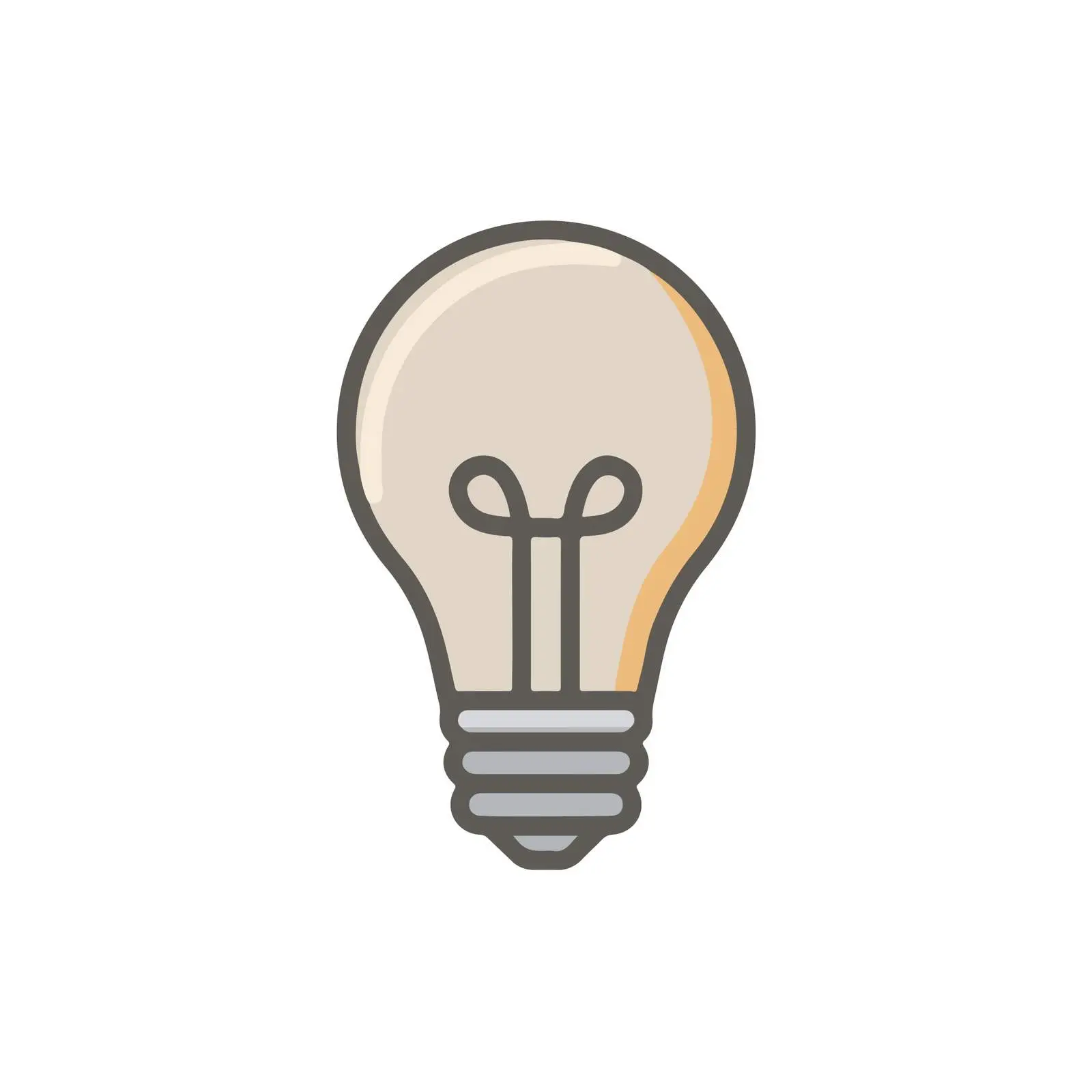 Geometric Lightbulb Icon Design — free download from Dotvec